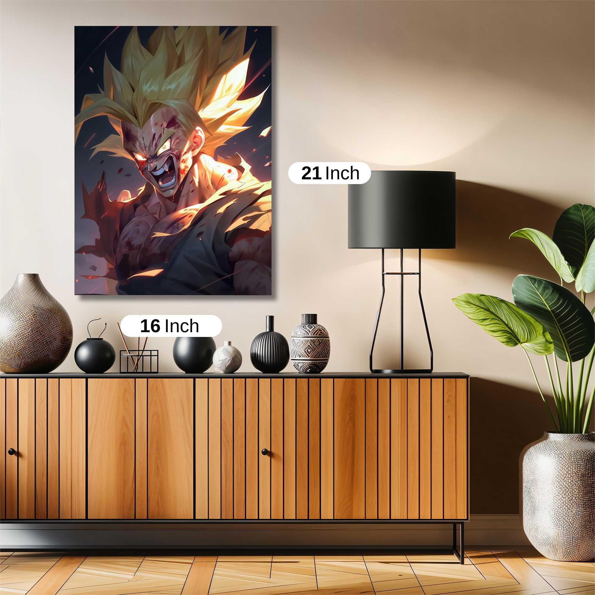 Saiyan Fury Safe Wall Magnetic / M