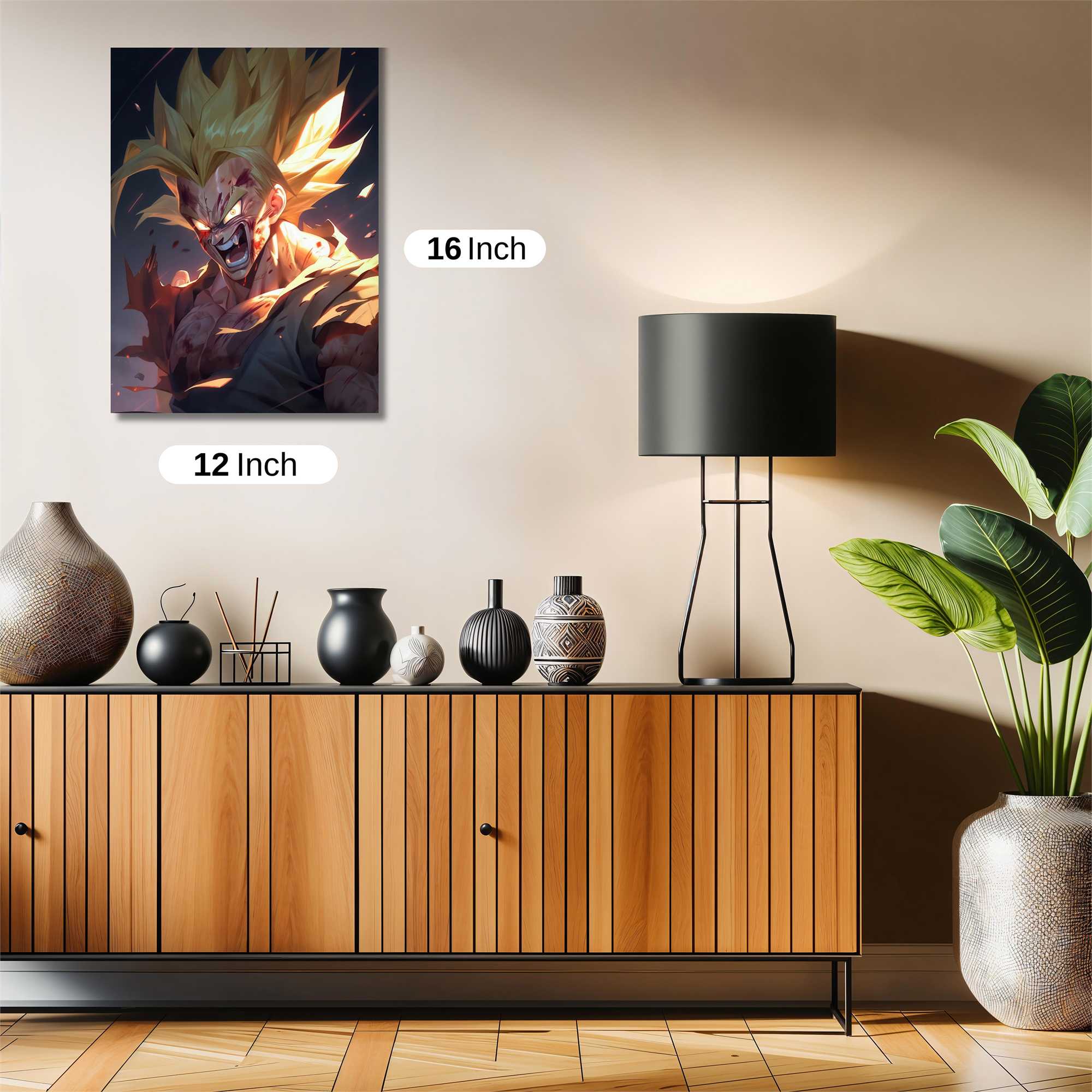 Saiyan Fury Safe Wall Magnetic / M