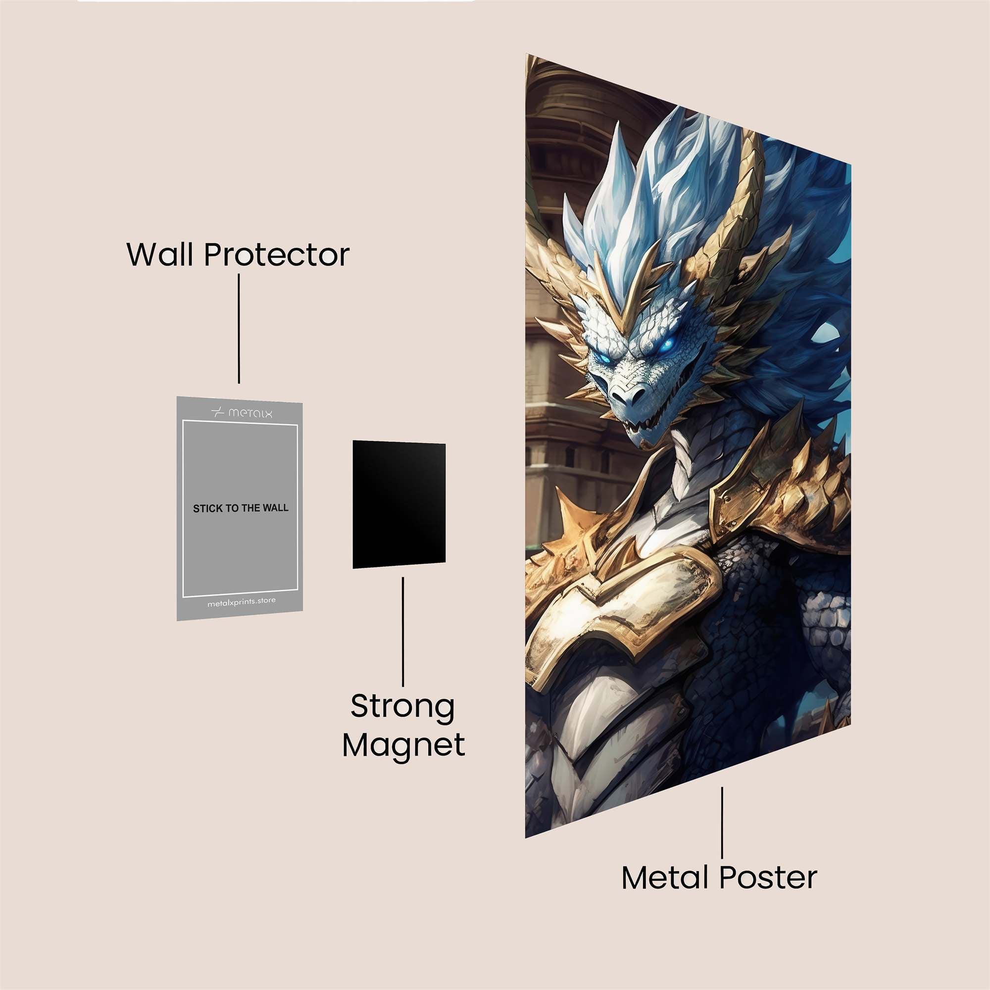 Dragon Majesty Safe Wall Magnetic / M