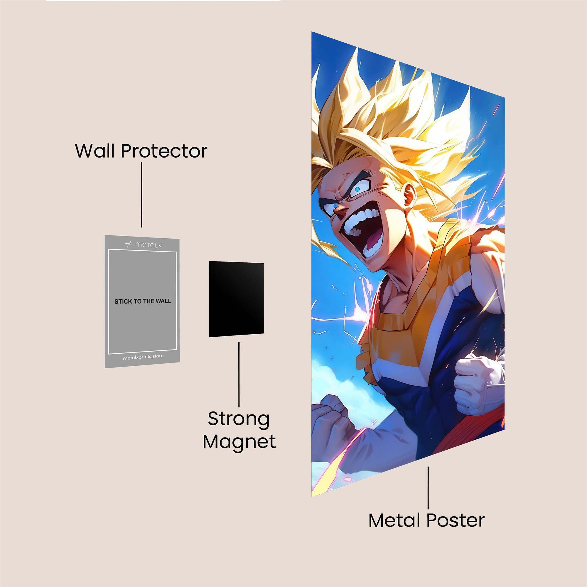 Saiyan Surge Safe Wall Magnetic / M