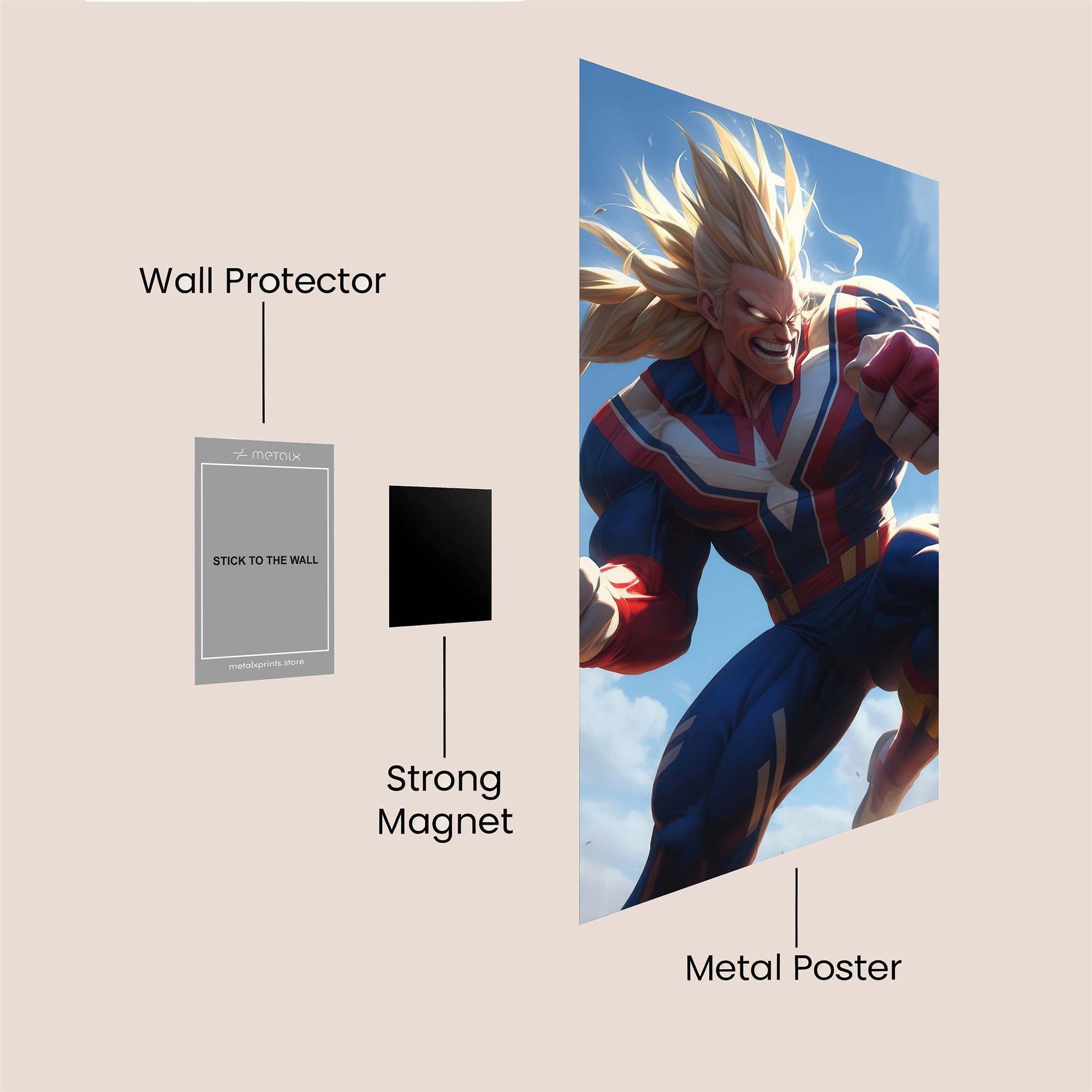 All Might Triumph Safe Wall Magnetic / M