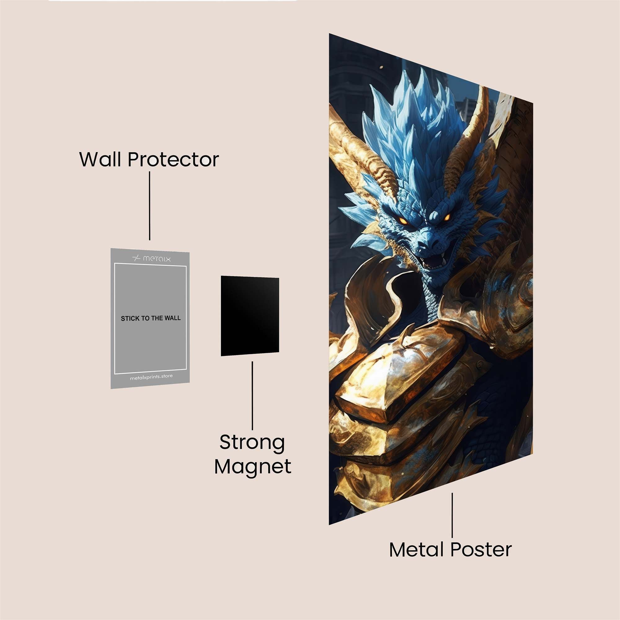 Draconic Majesty Safe Wall Magnetic / M