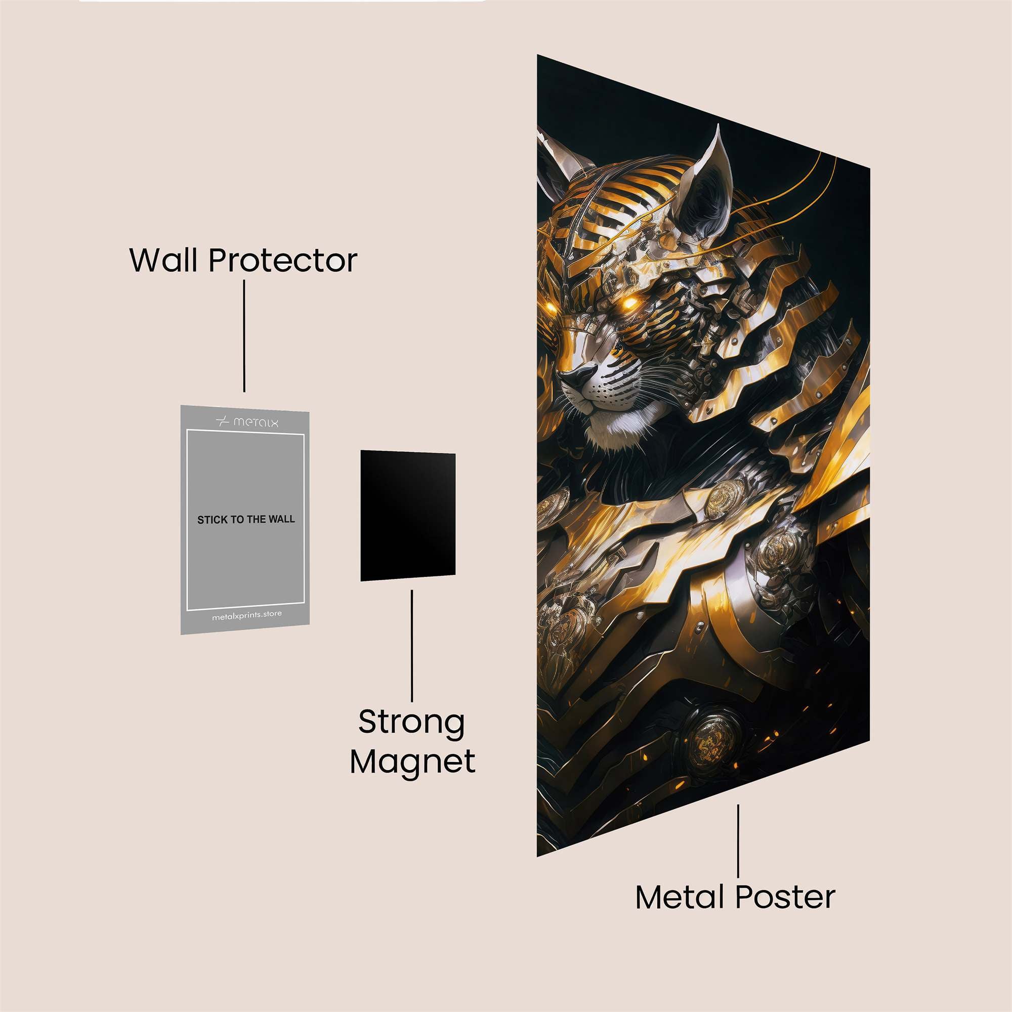 Tiger Majesty Safe Wall Magnetic / M