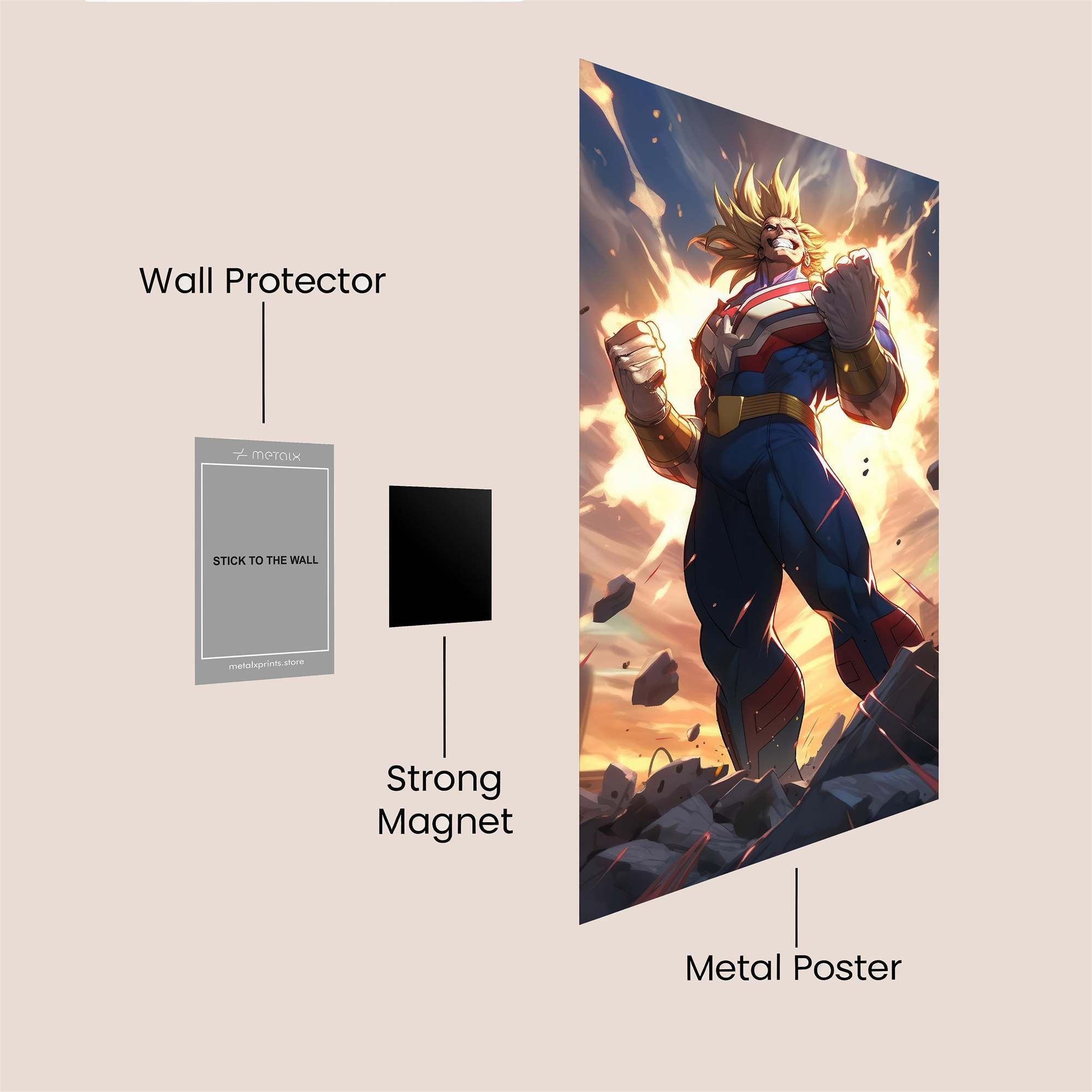 All Might Resurgence Safe Wall Magnetic / M