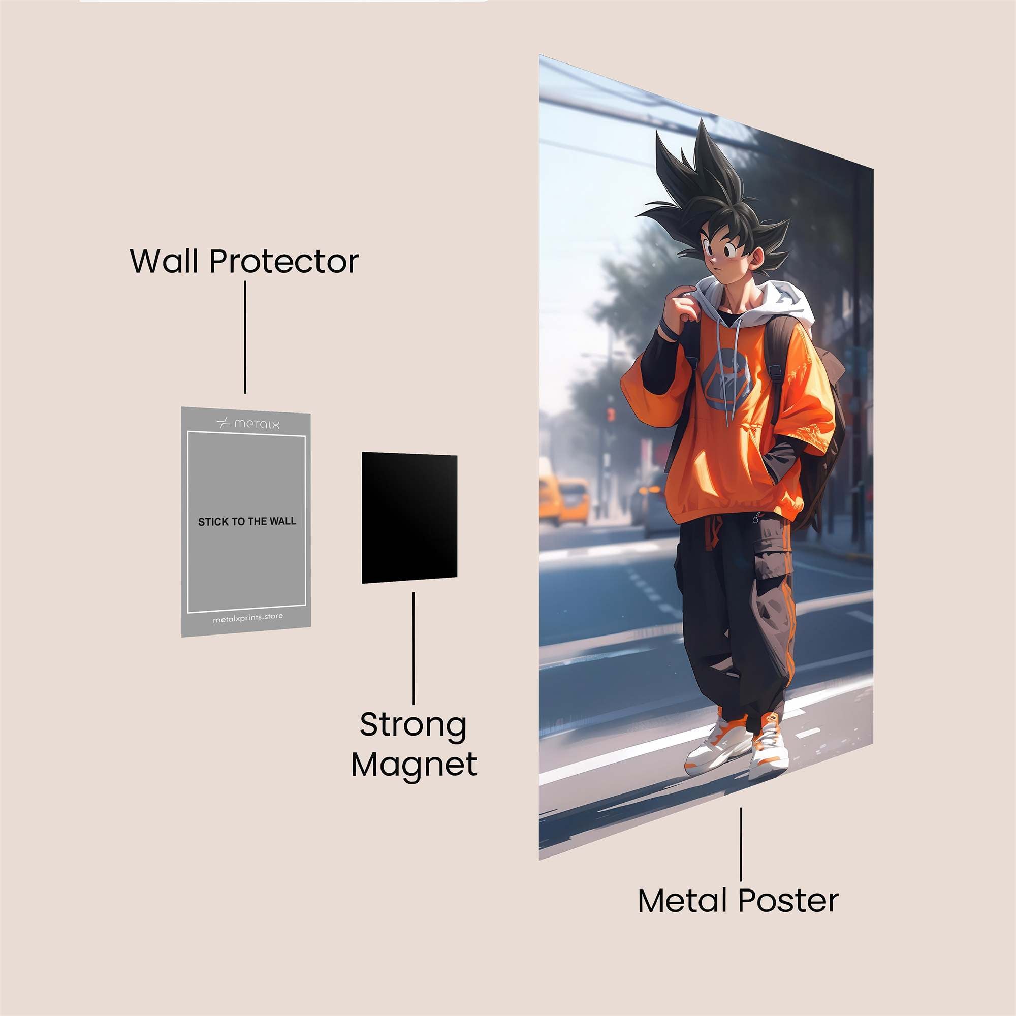 Goku Urbanwave Safe Wall Magnetic / M