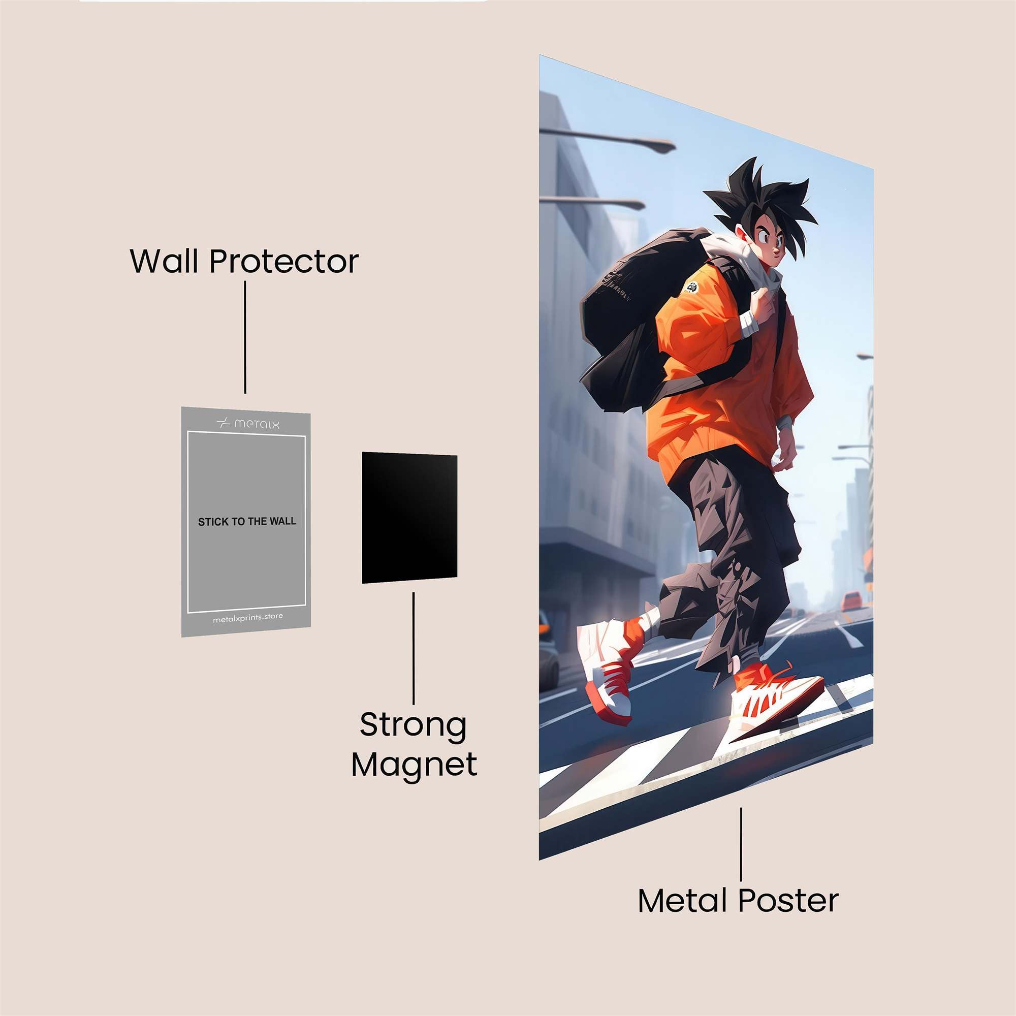 Goku Urbanity Safe Wall Magnetic / M