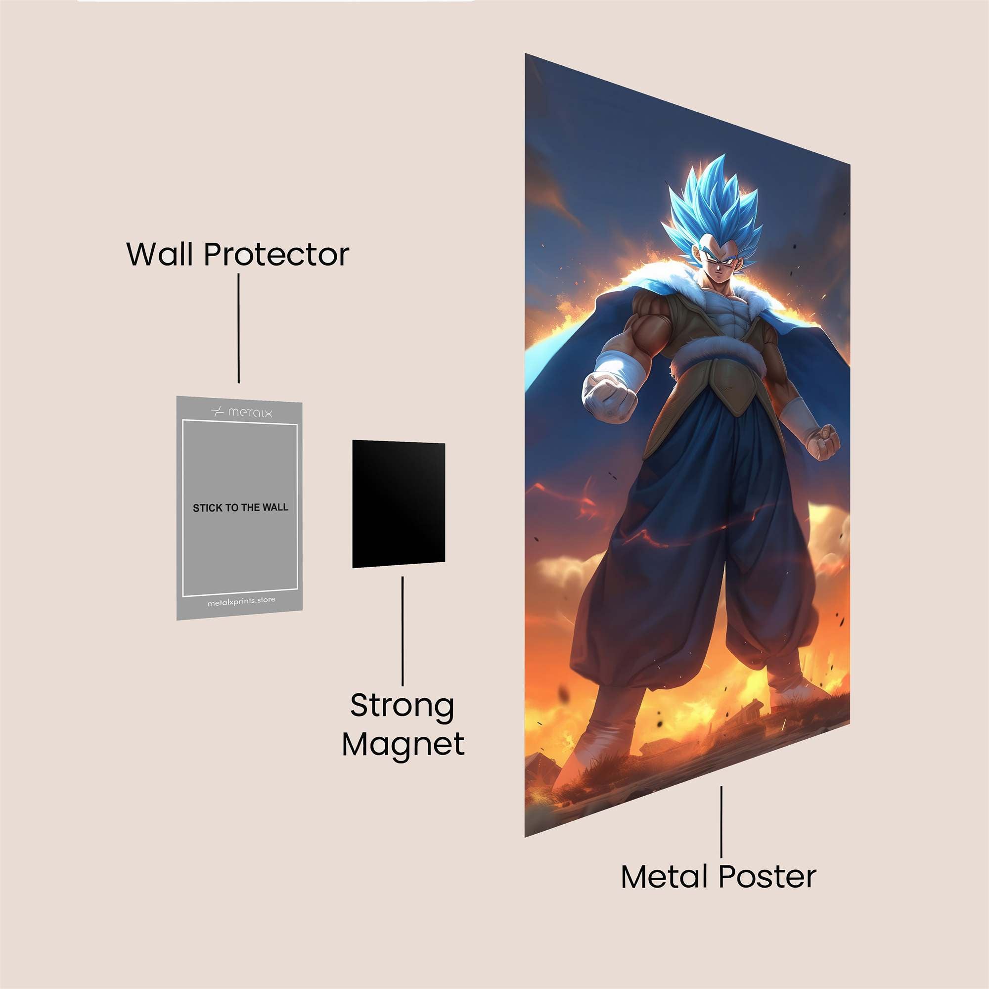 Vegeta Ascendant Safe Wall Magnetic / M
