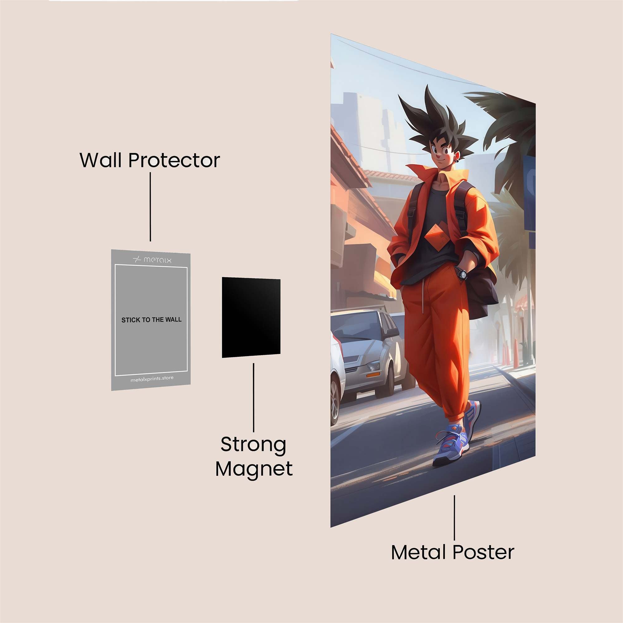 Goku Urbanity Safe Wall Magnetic / M