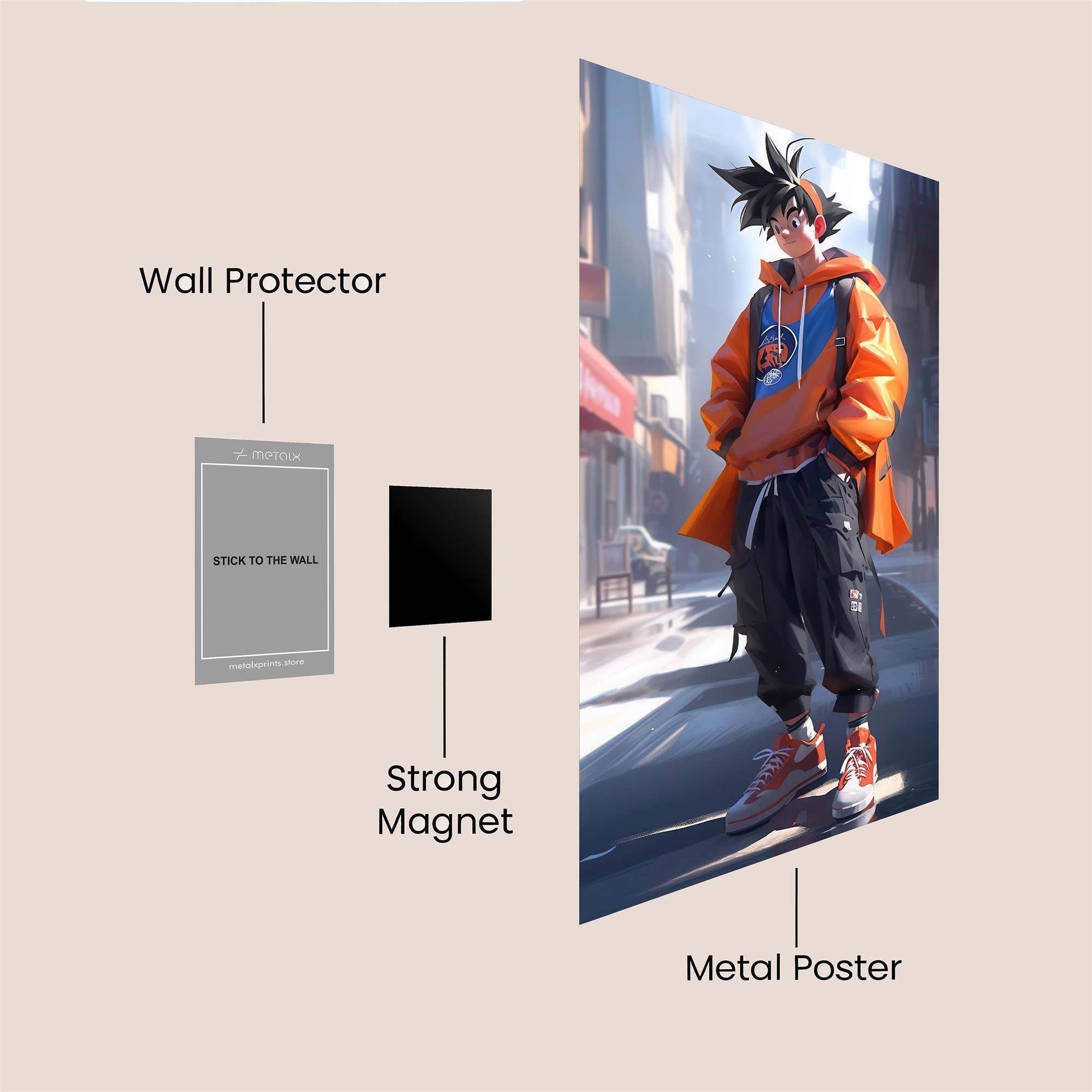 Saiyan Style Safe Wall Magnetic / M