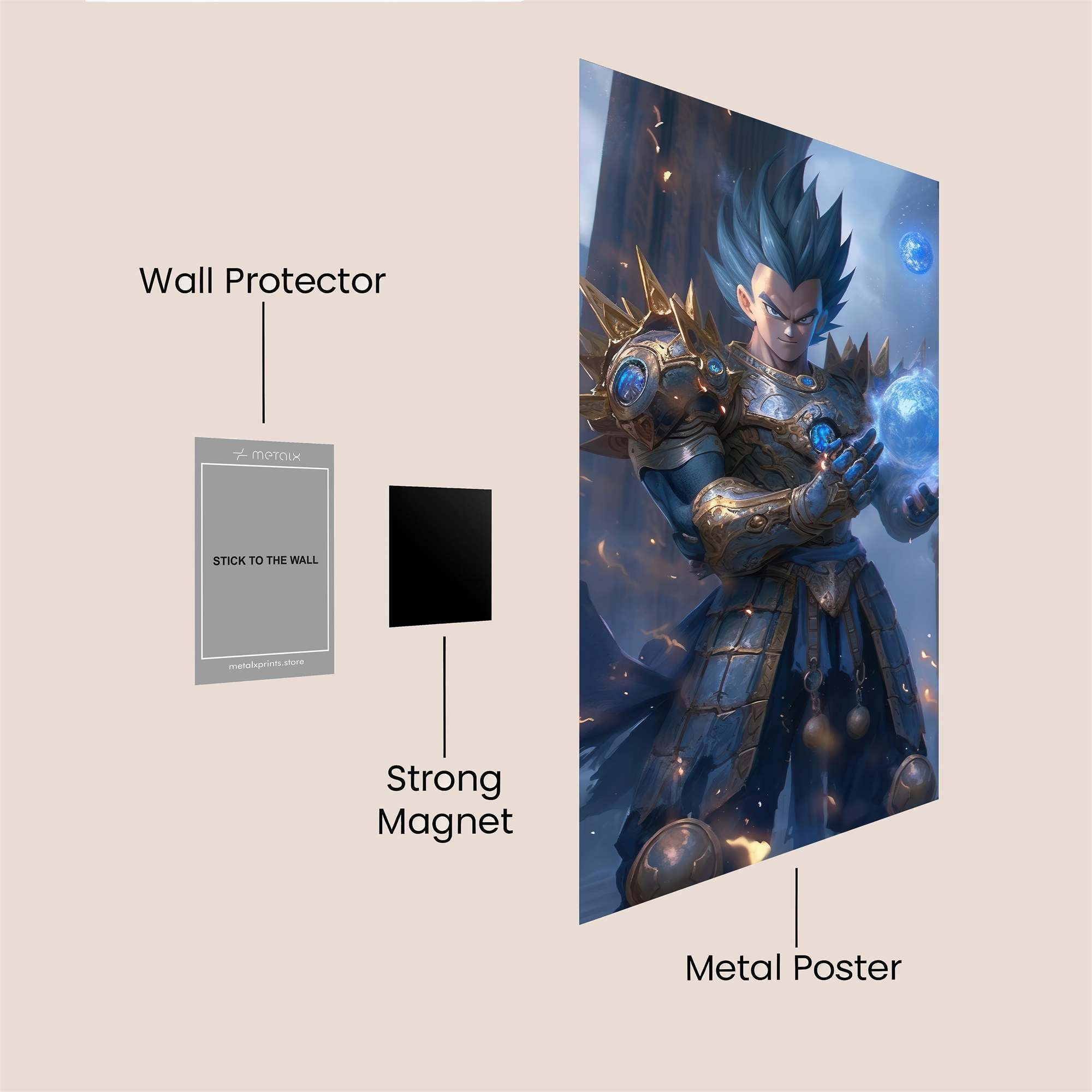 Saiyan Majesty Safe Wall Magnetic / M