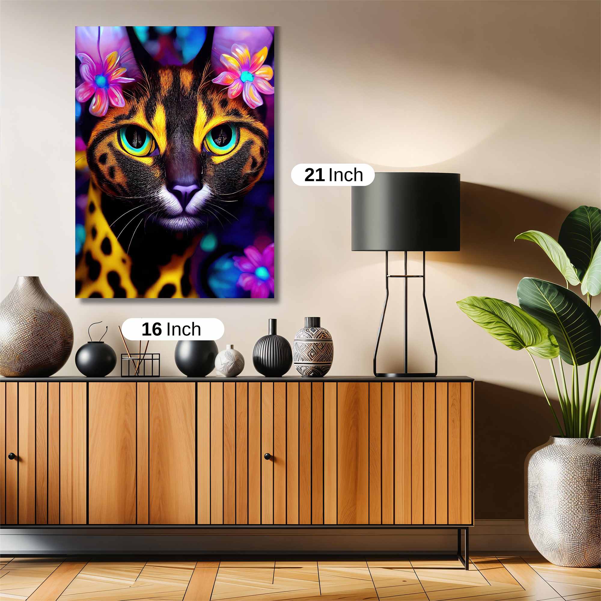 Vivid Feline Safe Wall Magnetic / M