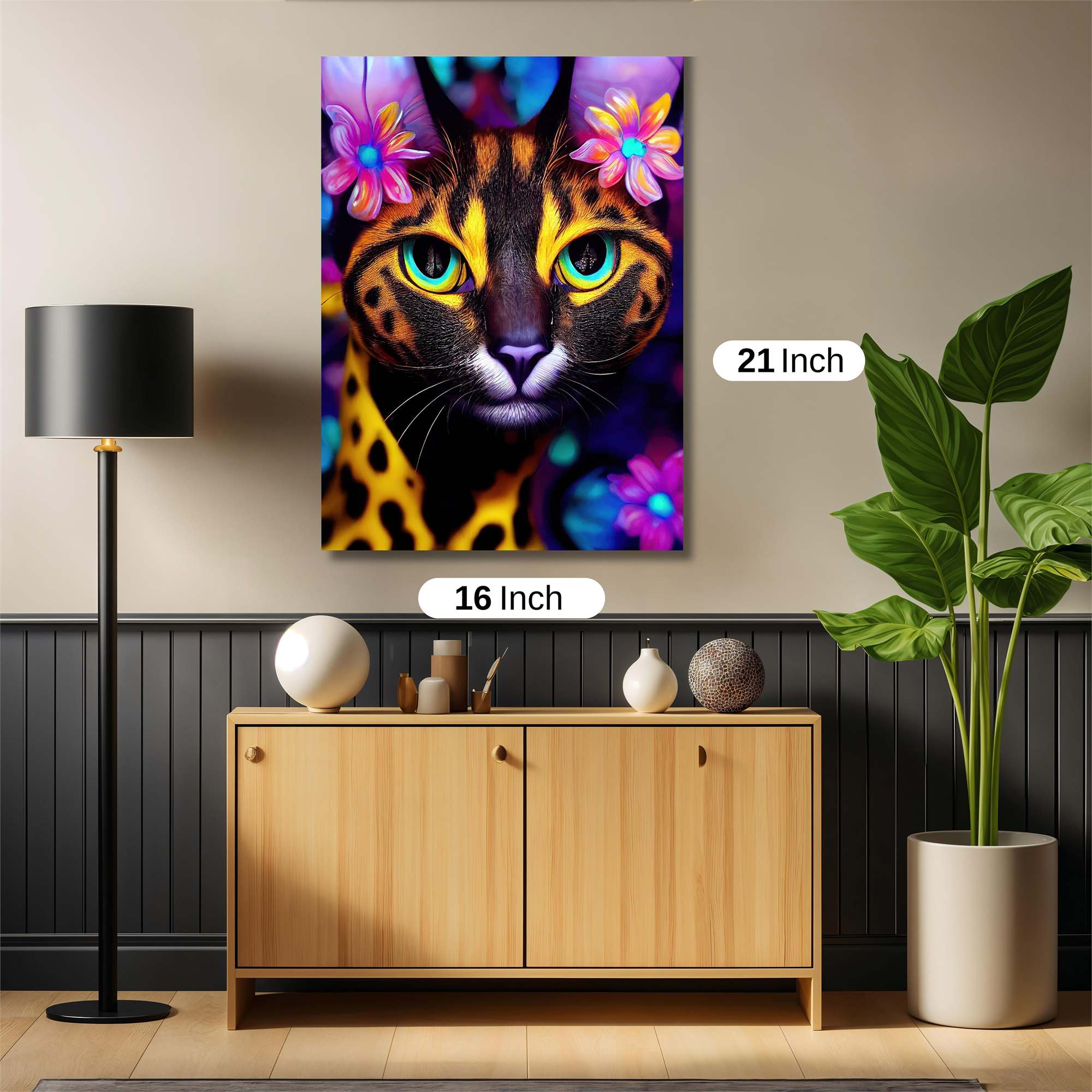 Vivid Feline Safe Wall Magnetic / M