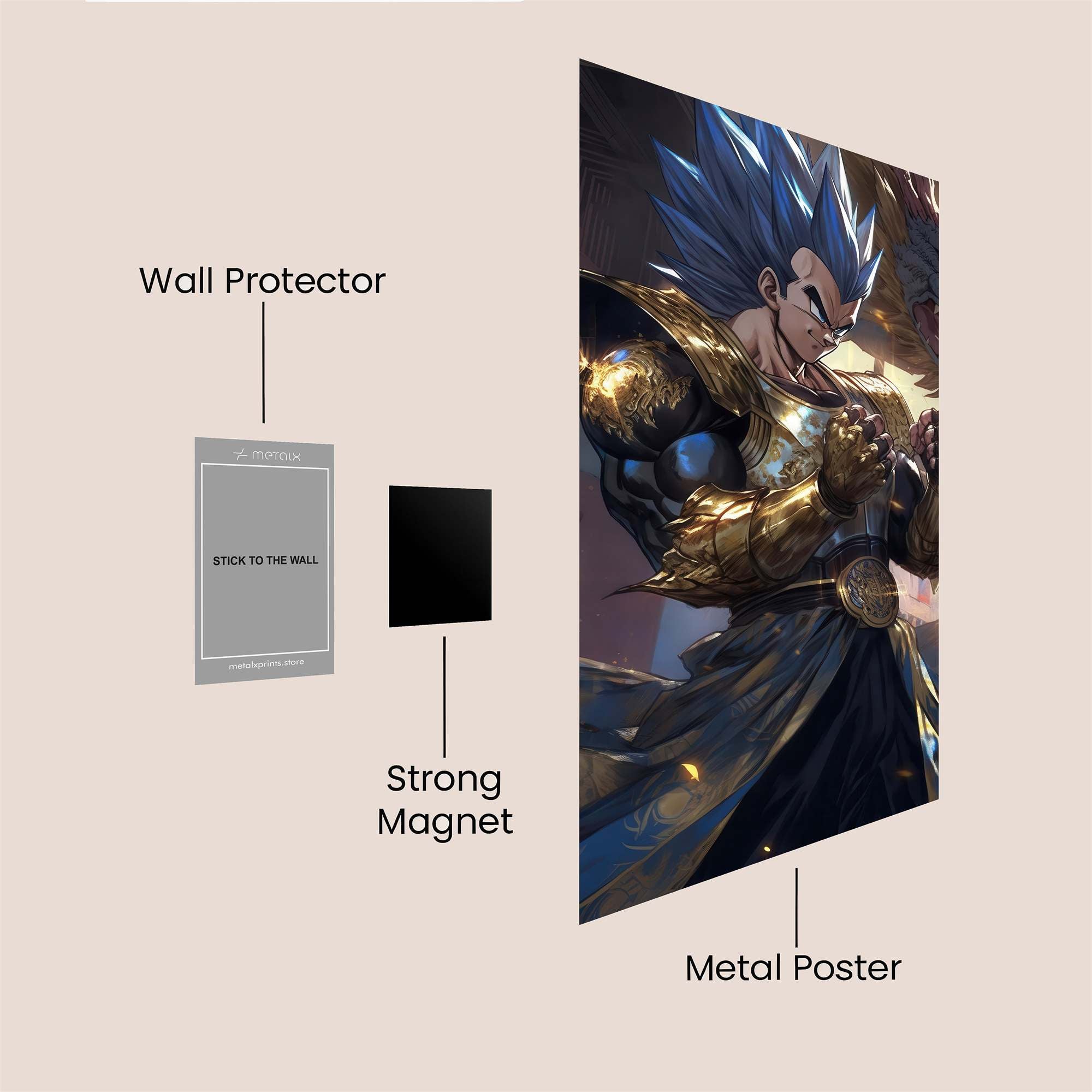 Saiyan Majesty Safe Wall Magnetic / M
