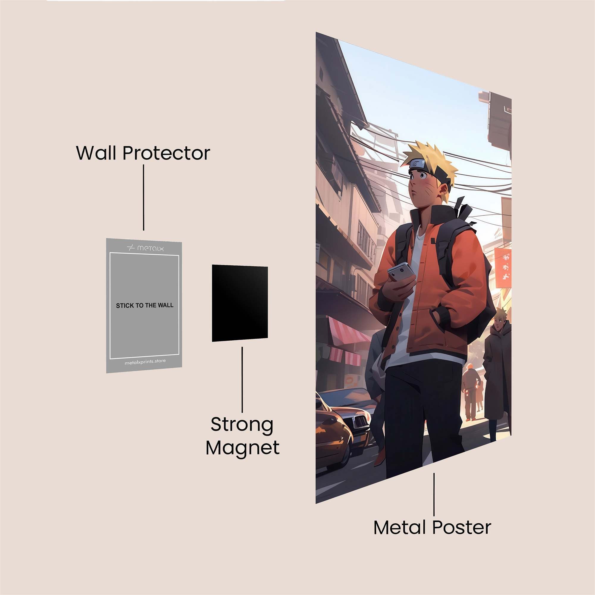Naruto Urbania Safe Wall Magnetic / M
