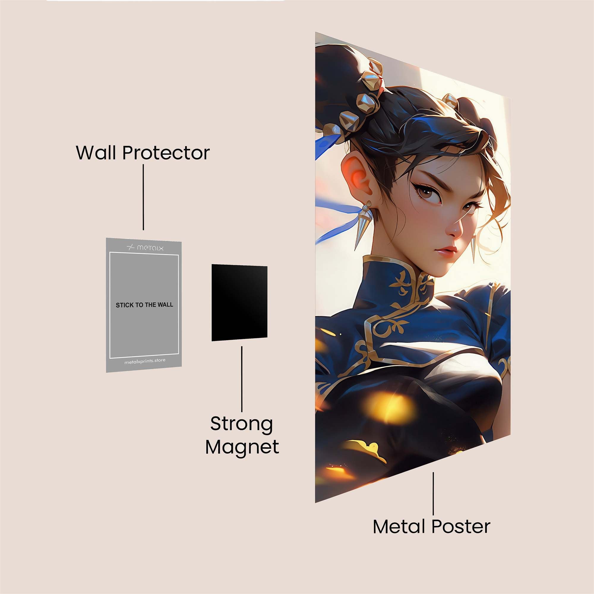 Warrior Elegance Safe Wall Magnetic / M