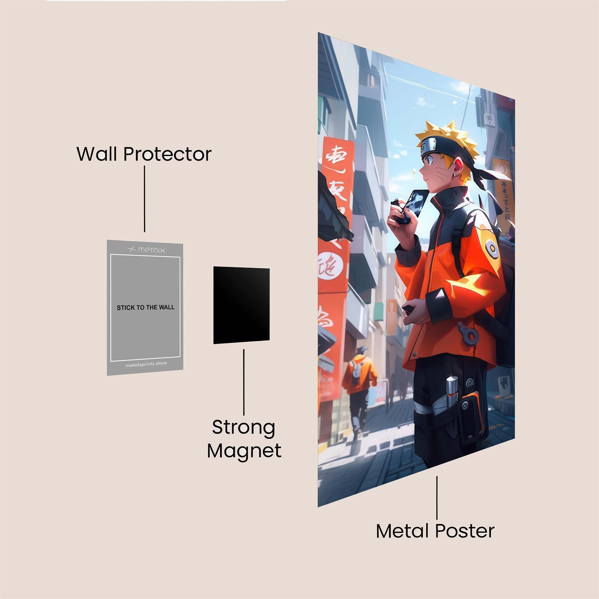 Naruto Wanderlust Safe Wall Magnetic / M