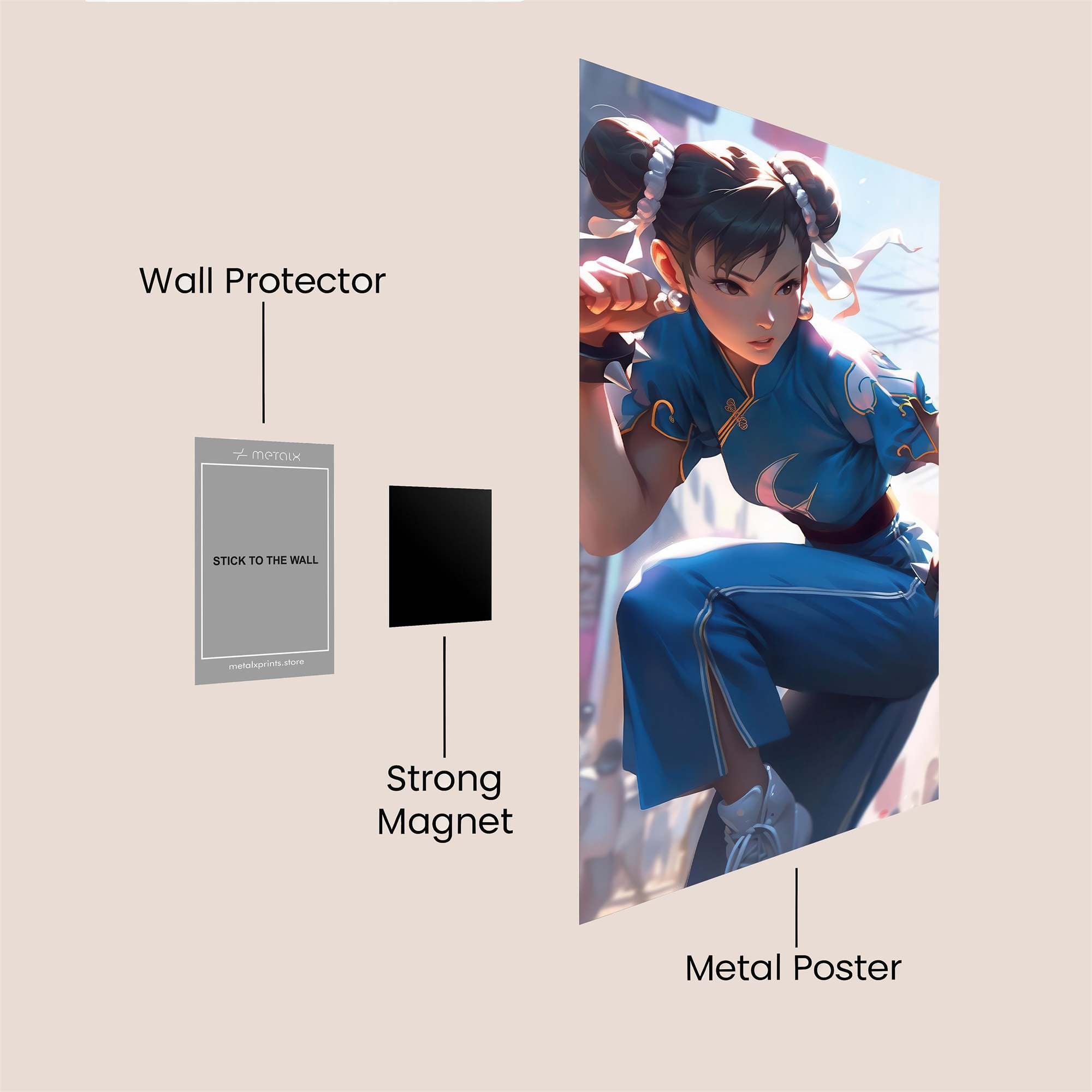 Chun-Li Strikespirit Safe Wall Magnetic / M
