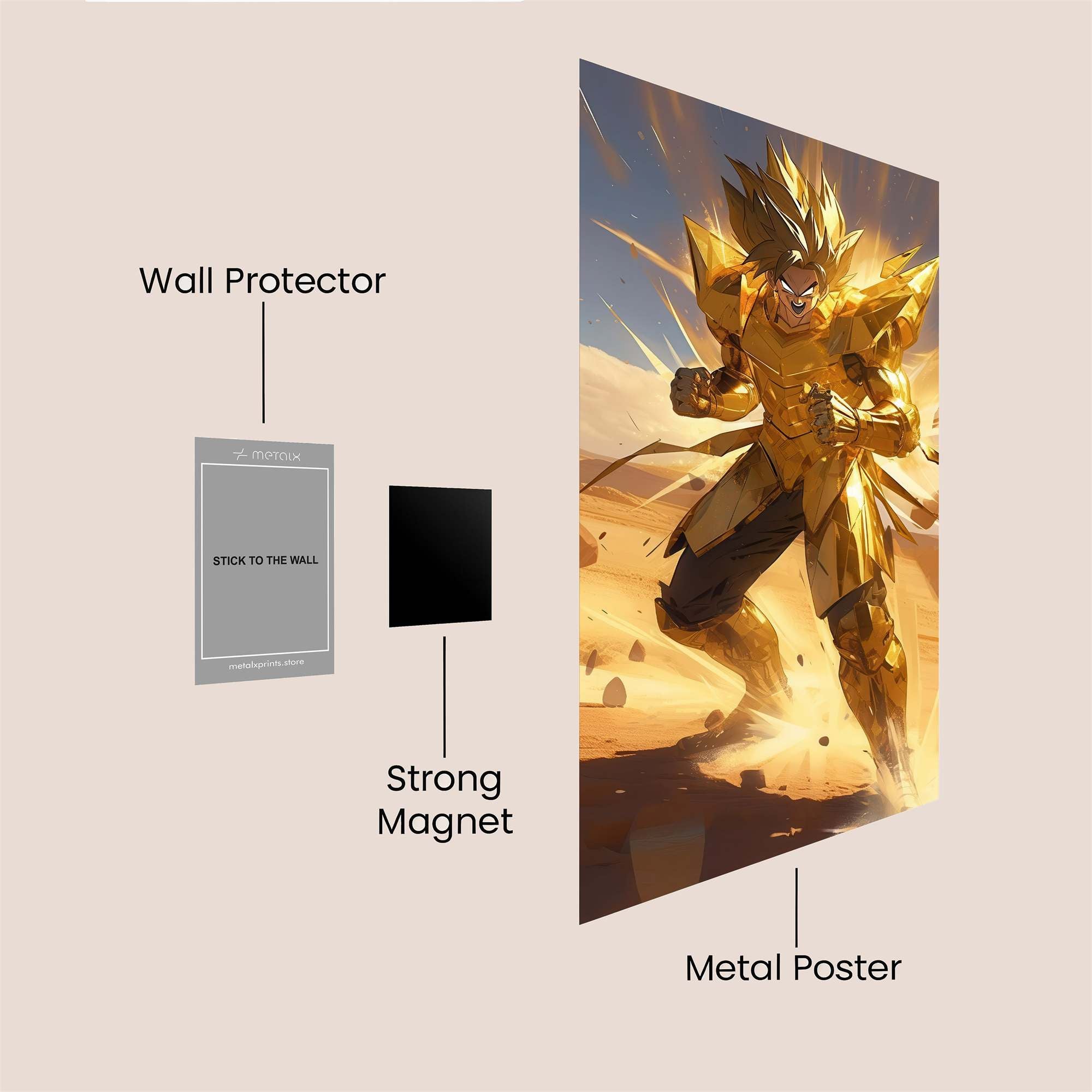 Golden Ascendancy Safe Wall Magnetic / M