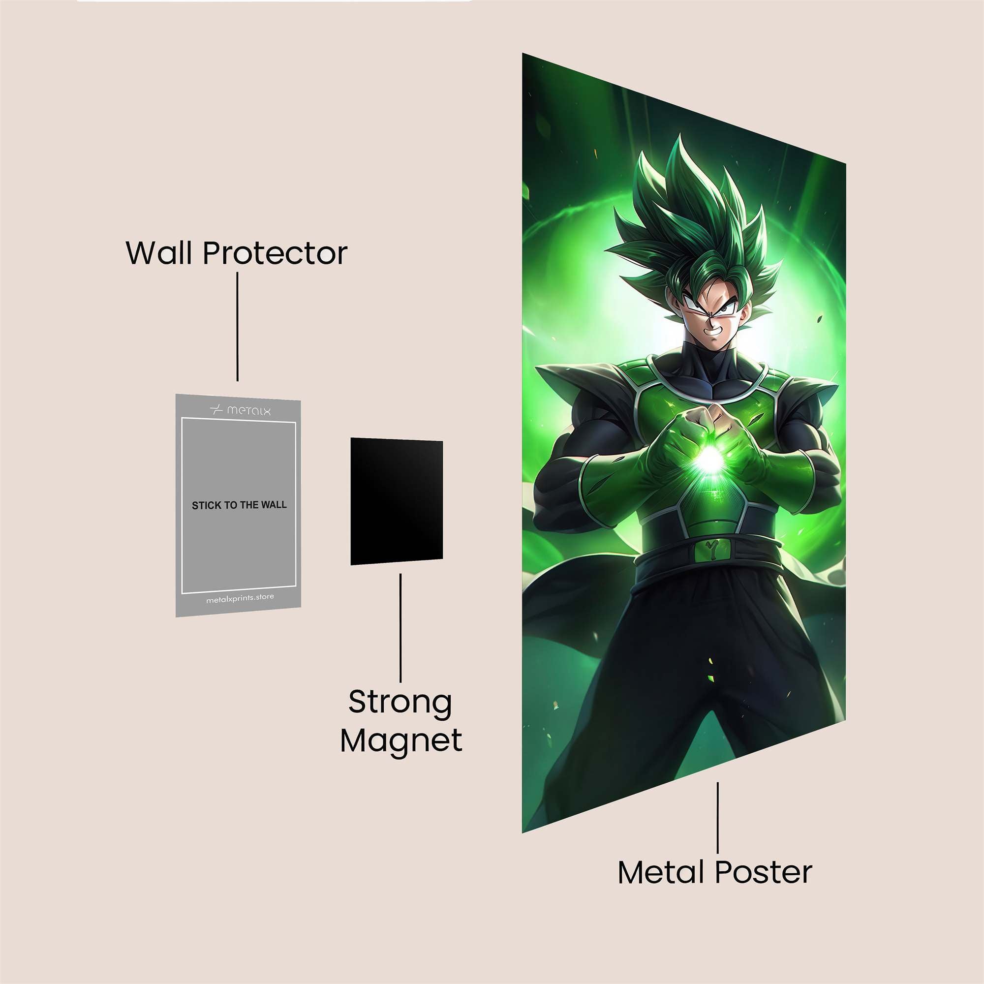 Saiyan Surge Safe Wall Magnetic / M