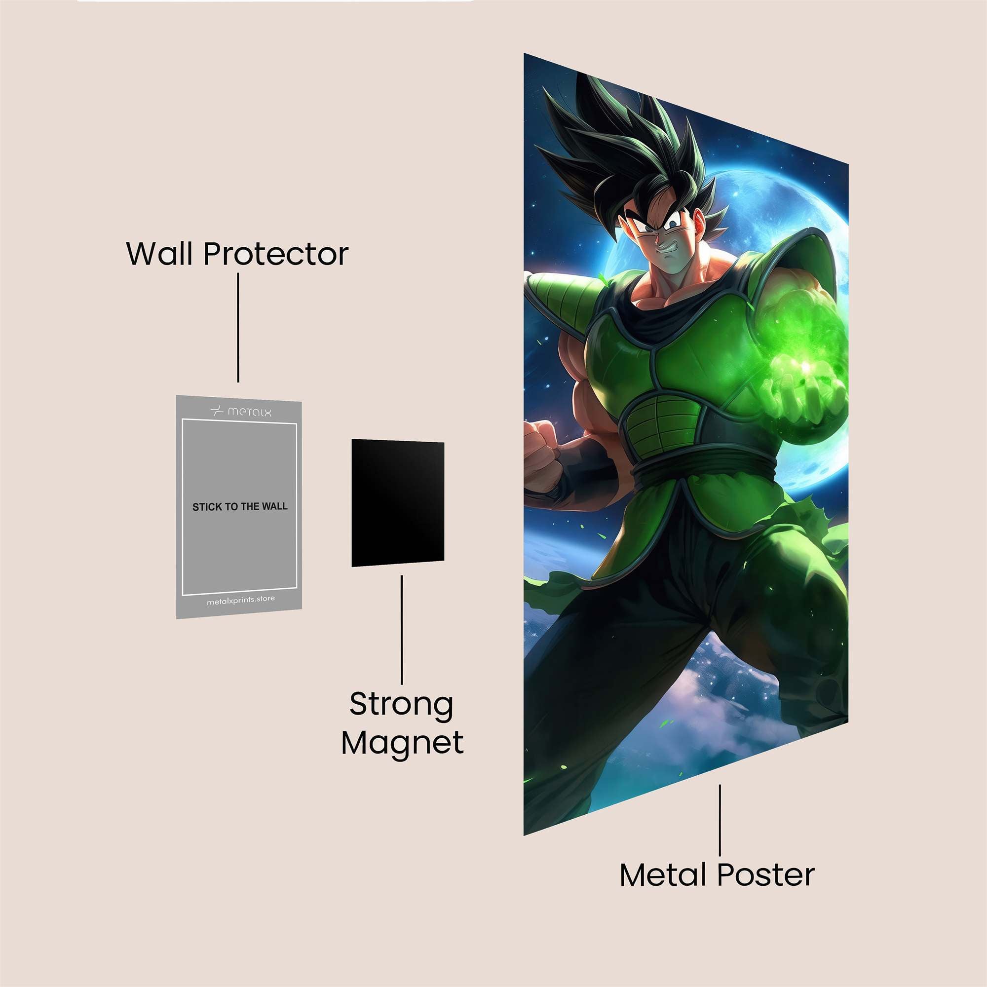 Saiyan Surge Safe Wall Magnetic / M