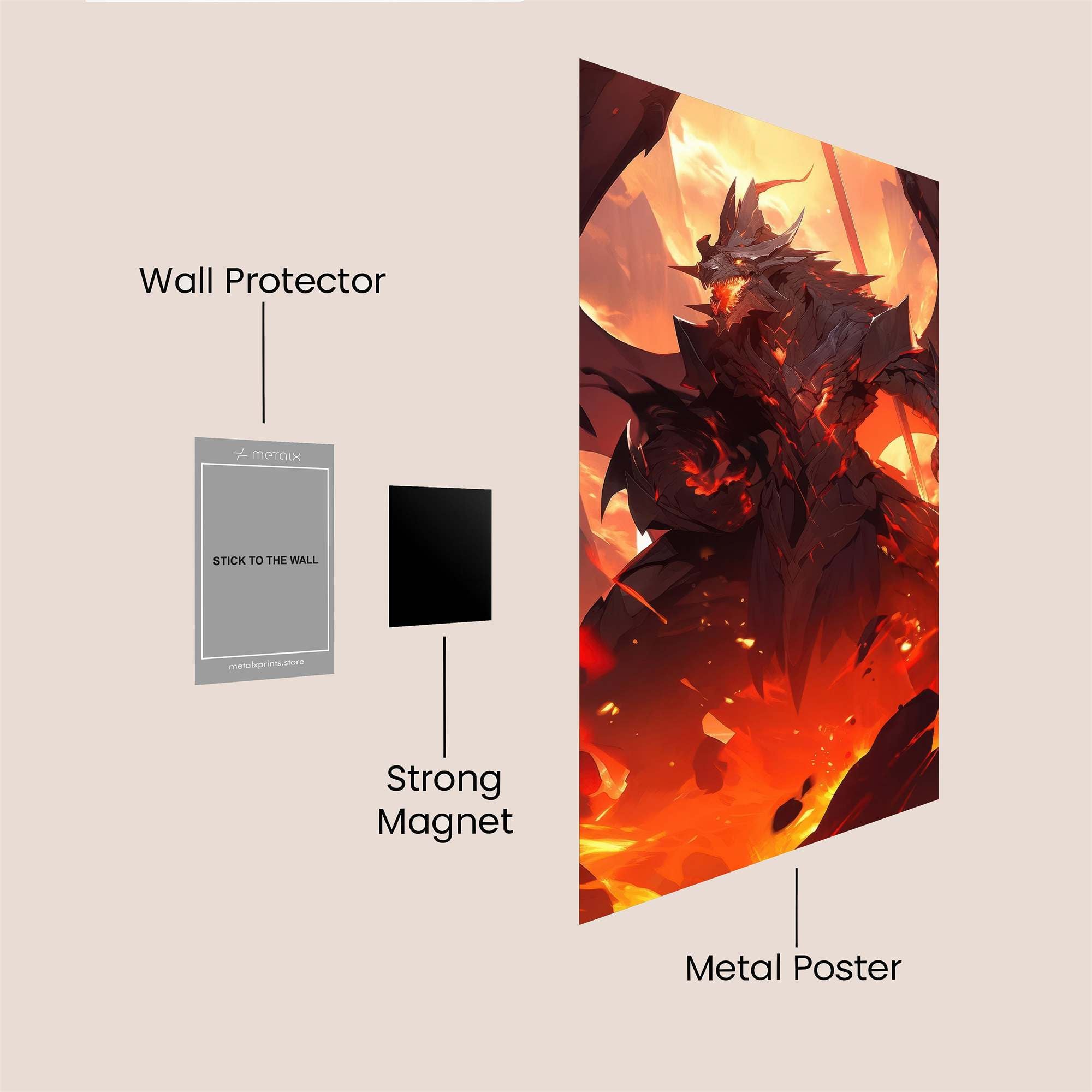 Inferno Majesty Safe Wall Magnetic / M