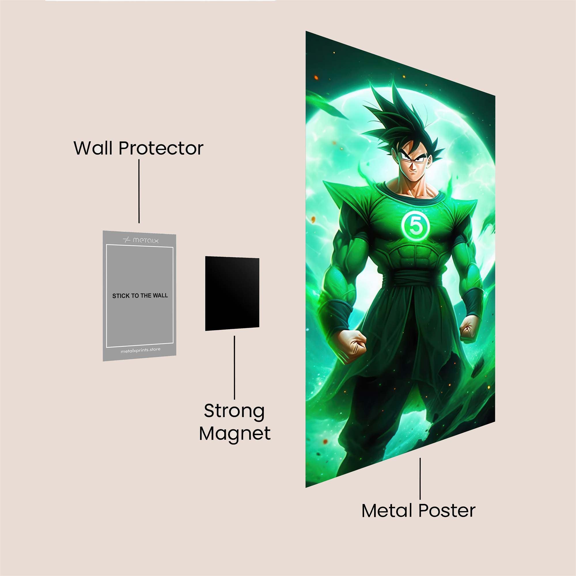 Saiyan Surge Safe Wall Magnetic / M