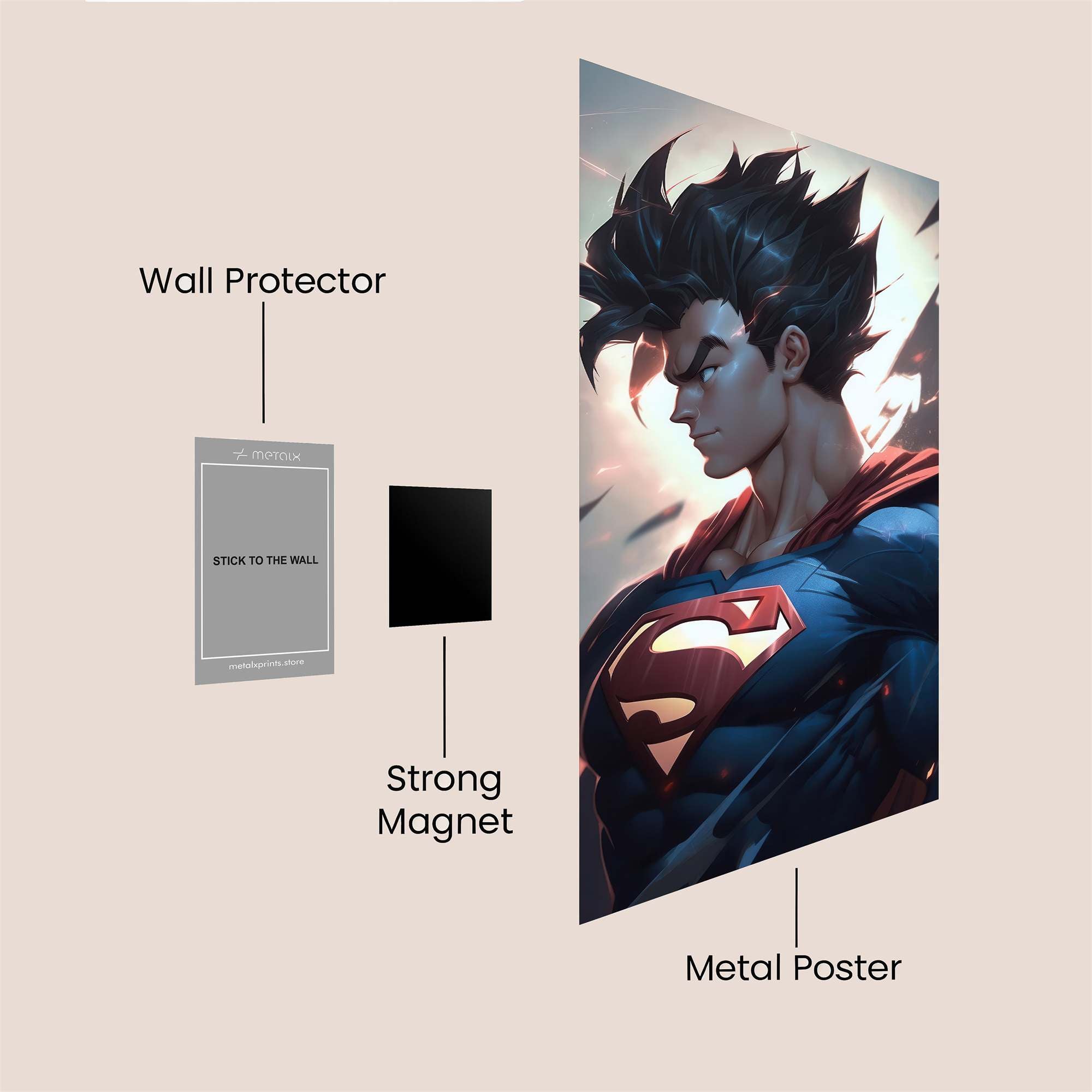 Superman Valor Safe Wall Magnetic / M