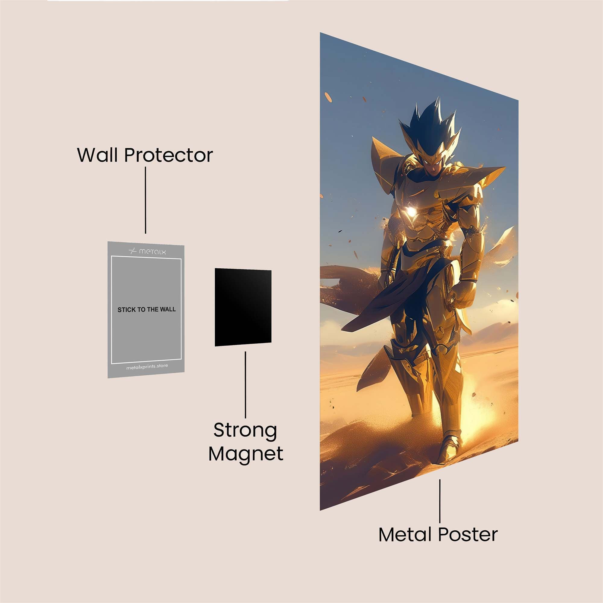 Golden Resolve Safe Wall Magnetic / M