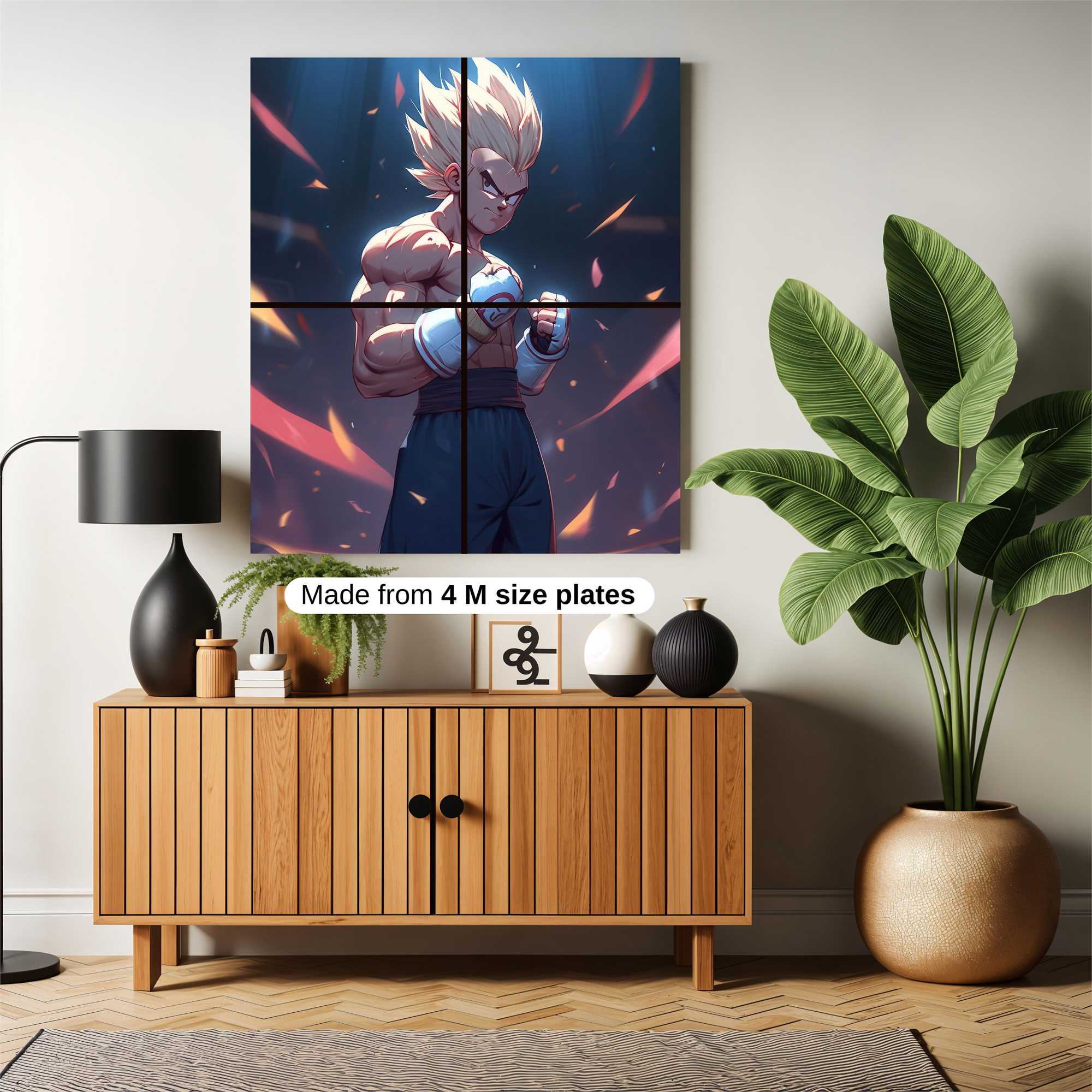 Saiyan Firestorm Safe Wall Magnetic / M