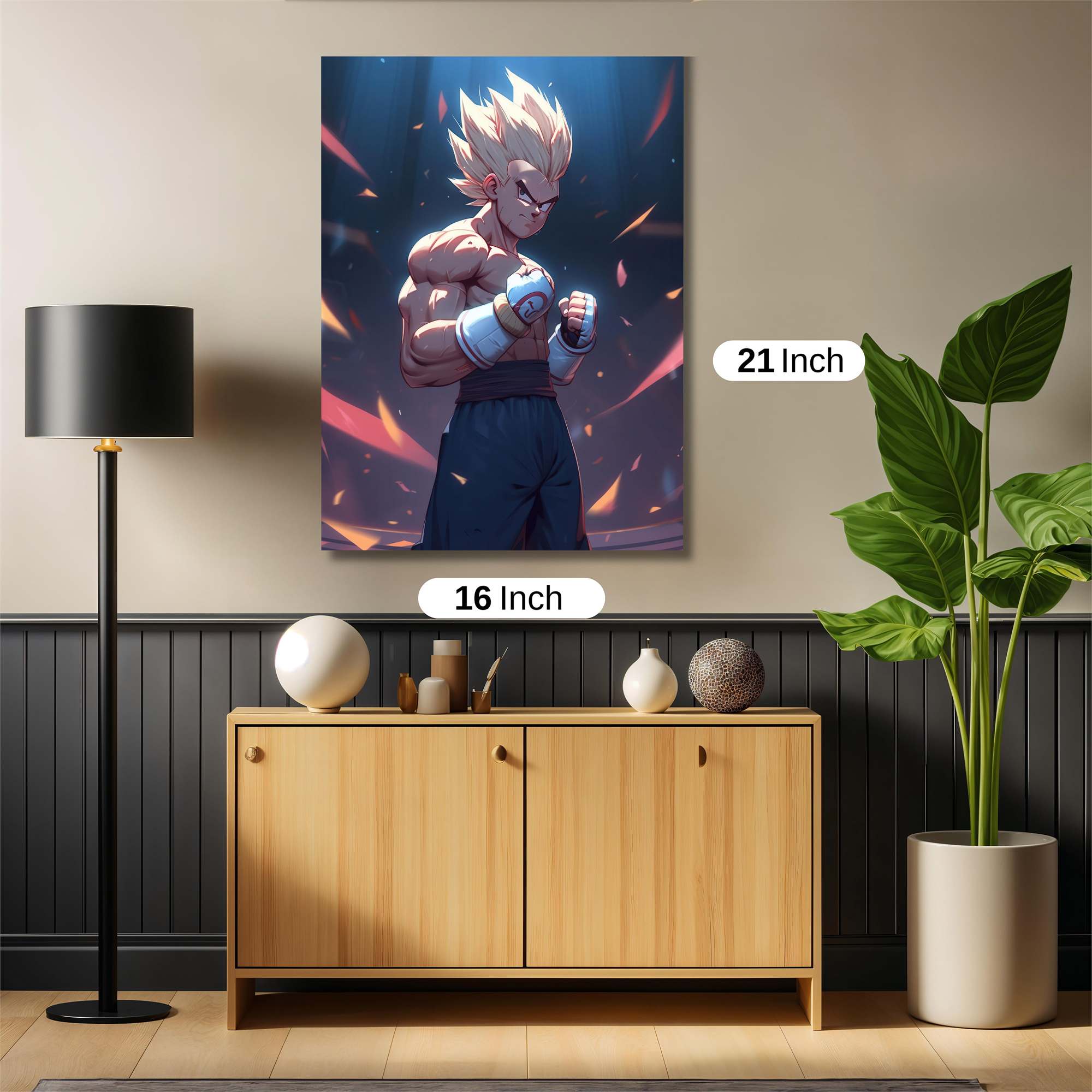 Saiyan Firestorm Safe Wall Magnetic / M