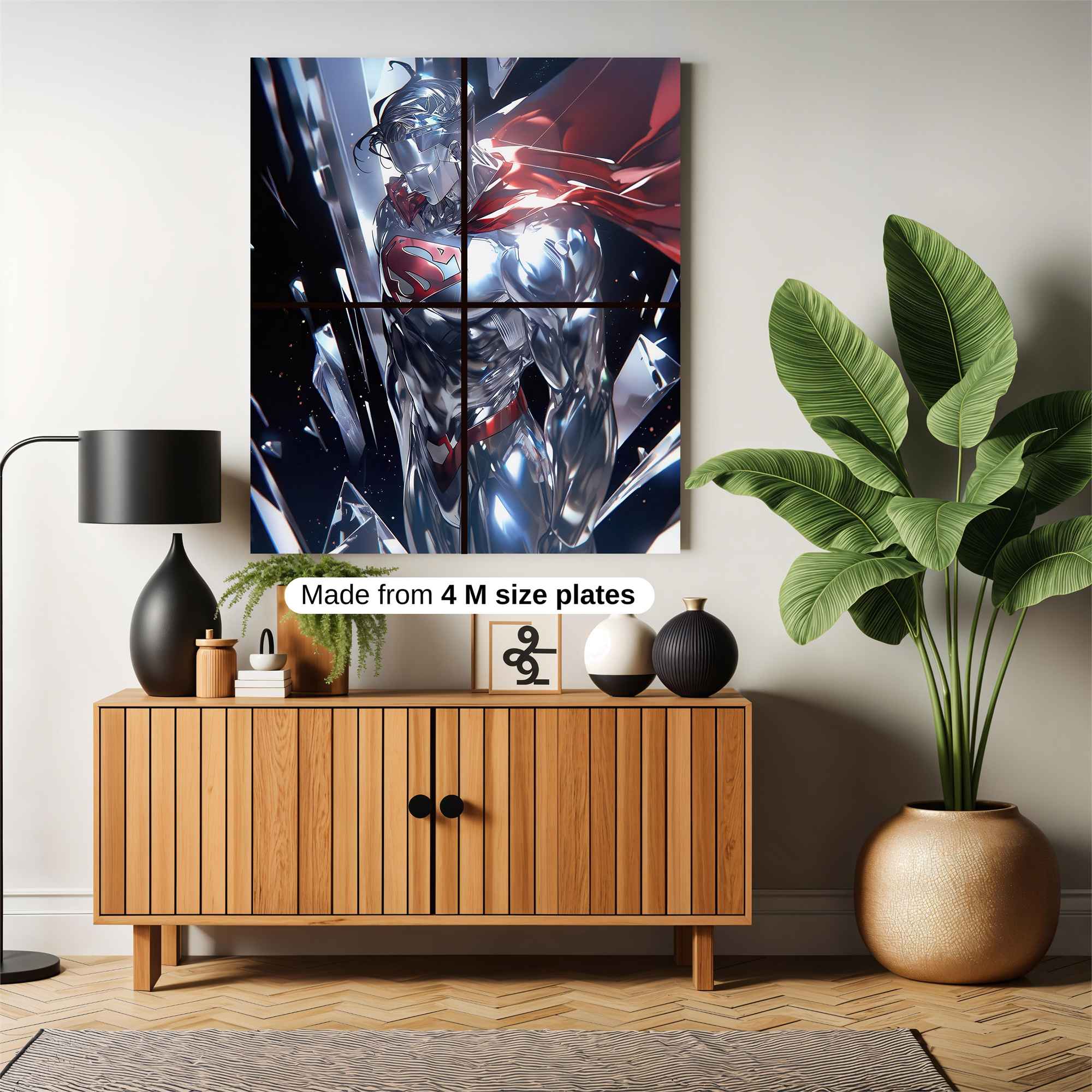 Superman Shimmer Safe Wall Magnetic / M