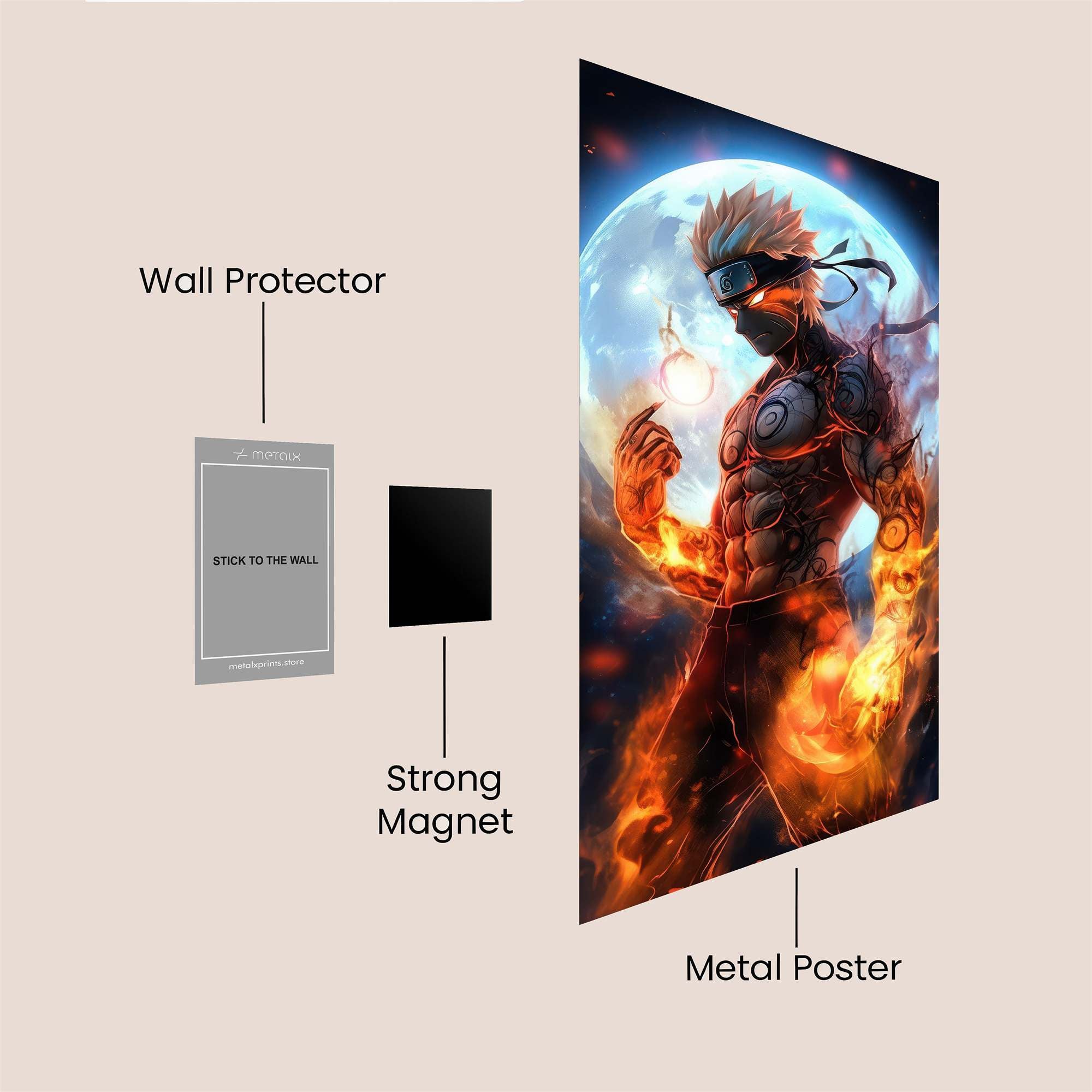 Ninja Inferno Safe Wall Magnetic / M