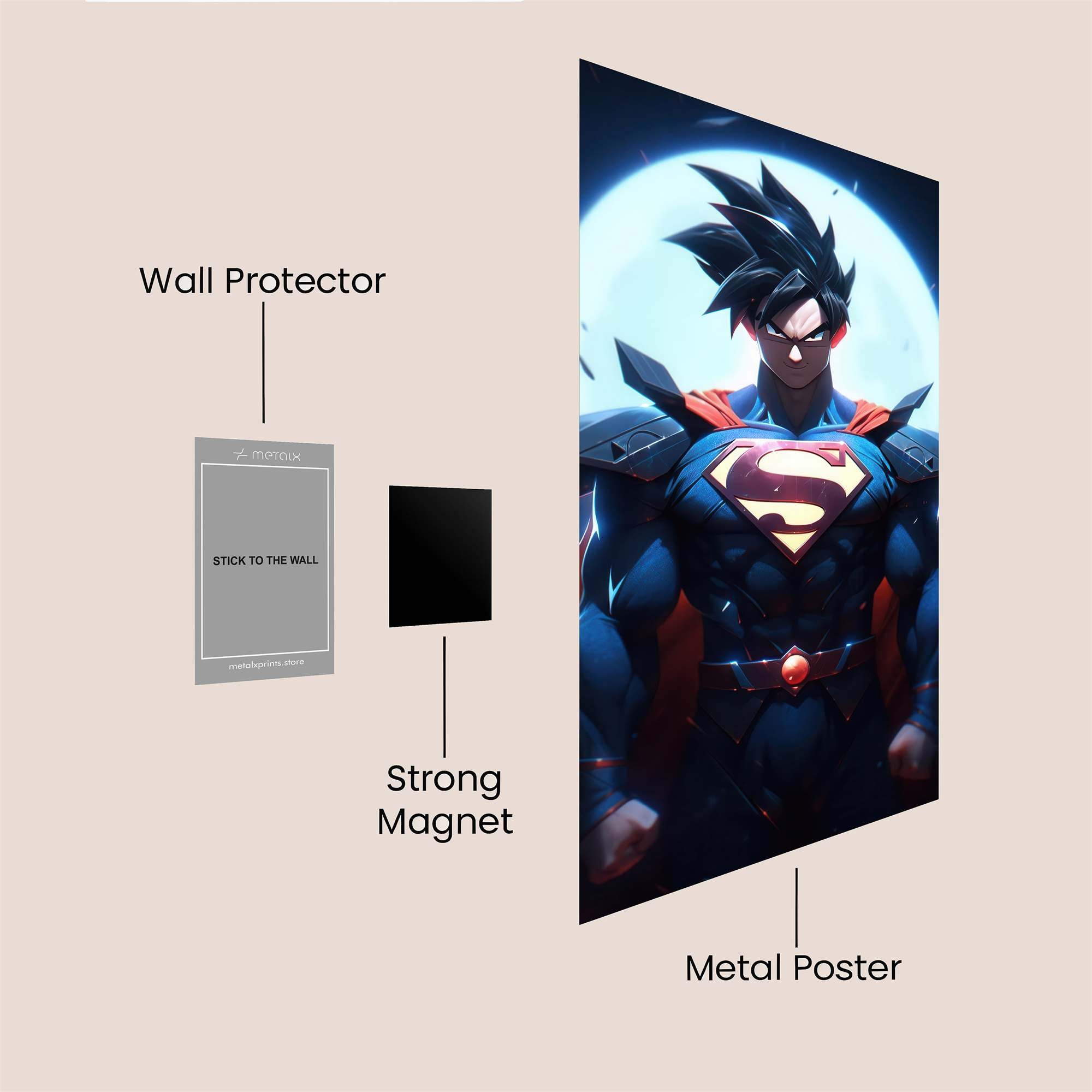 Superman Eclipse Safe Wall Magnetic / M