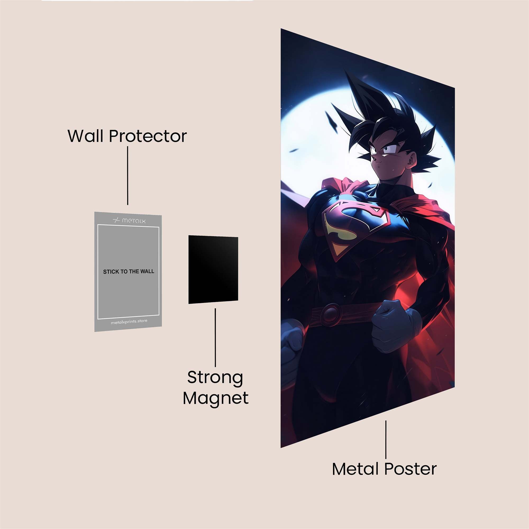 Saiyan Supercharge Safe Wall Magnetic / M