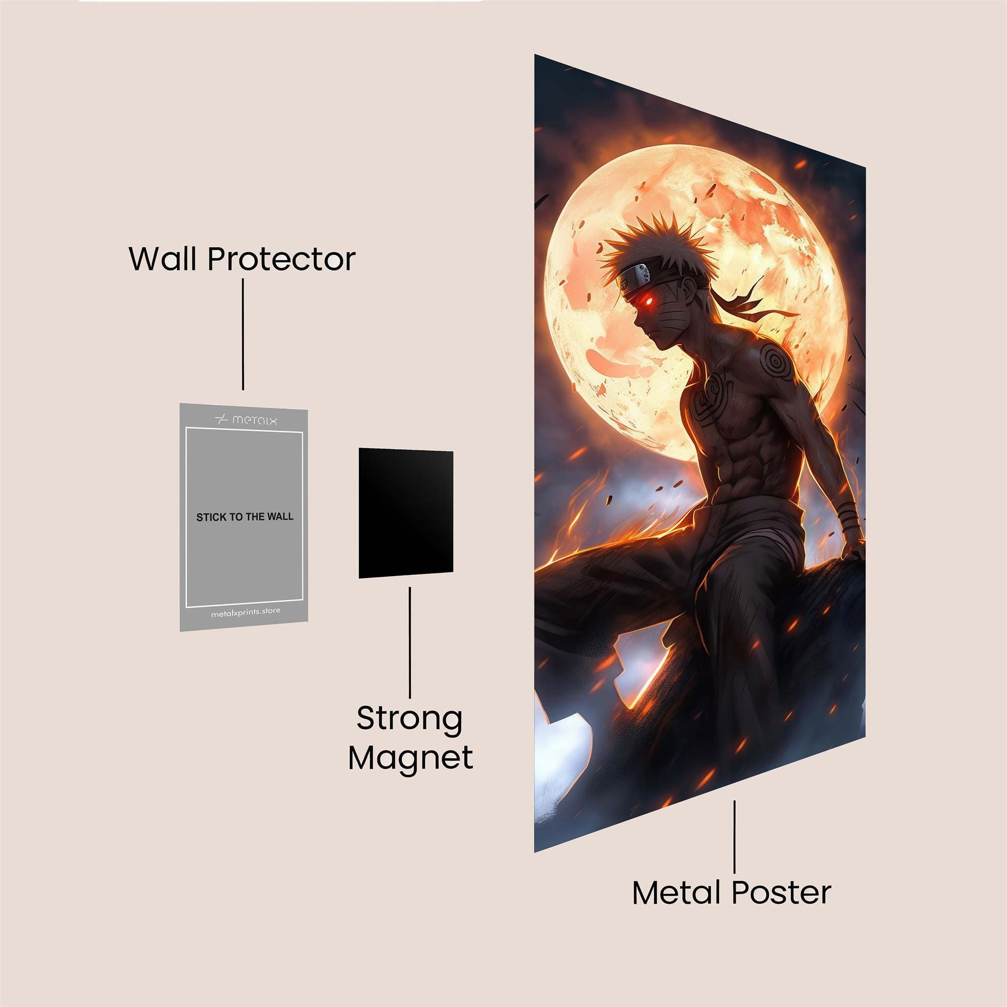 Moonlit Fury Safe Wall Magnetic / M