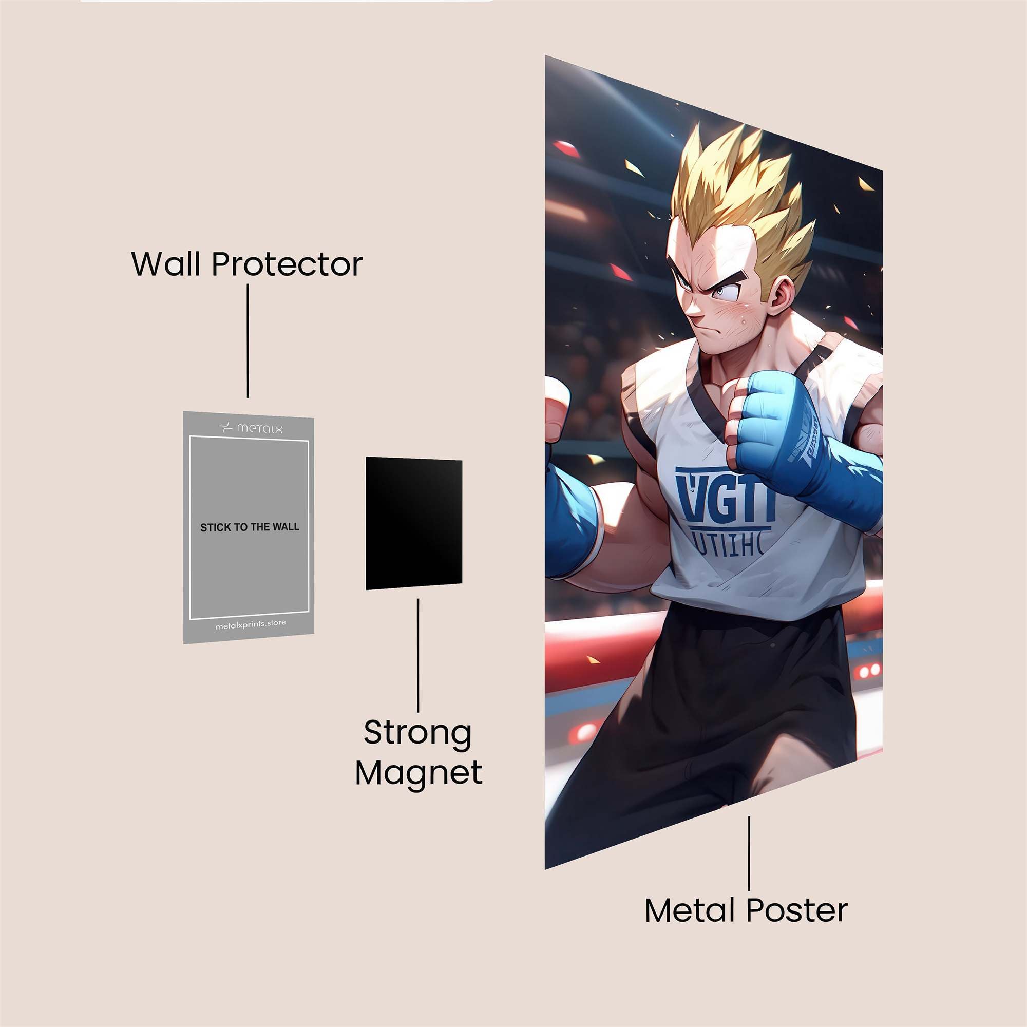 Saiyan Showdown Safe Wall Magnetic / M