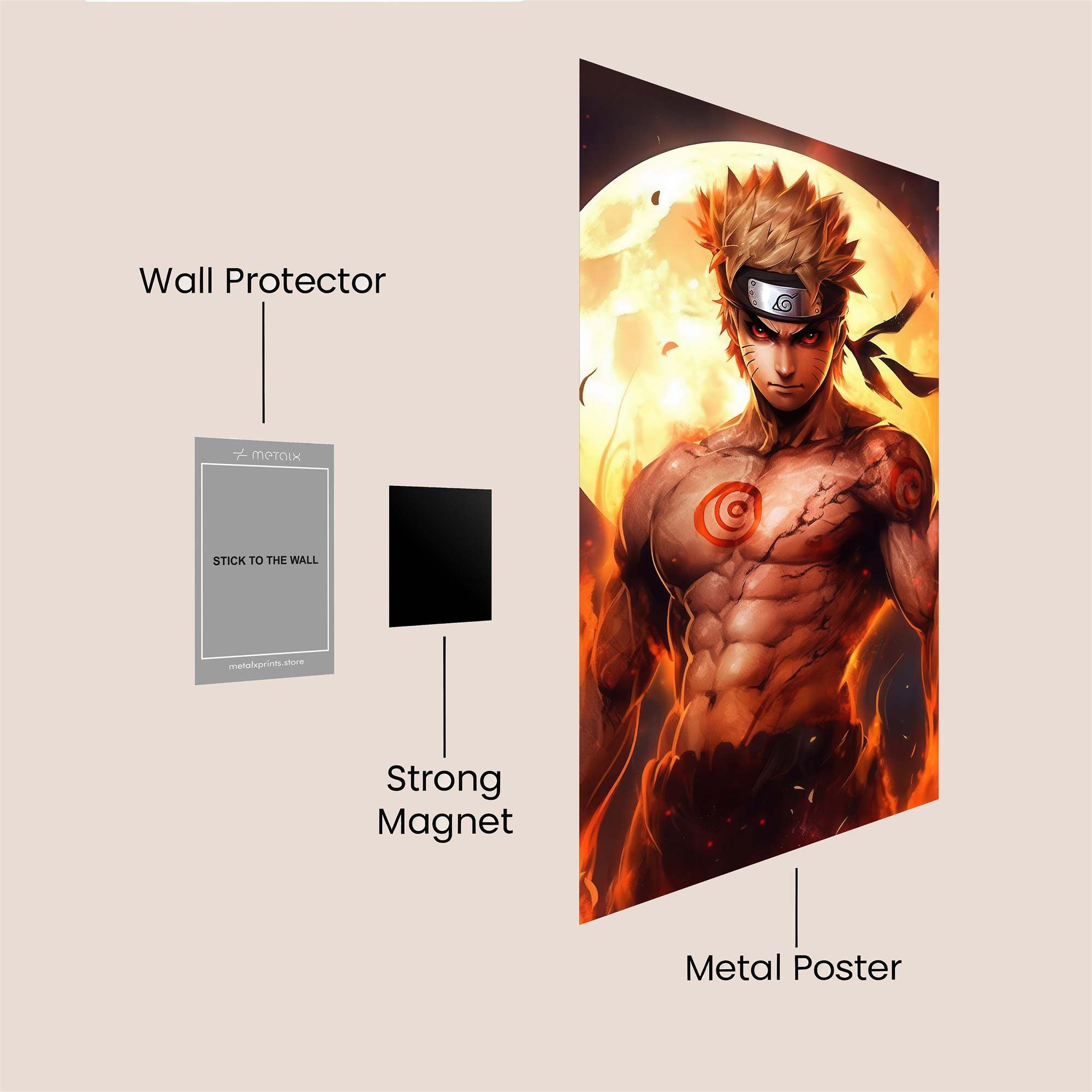 Naruto Inferno Safe Wall Magnetic / M