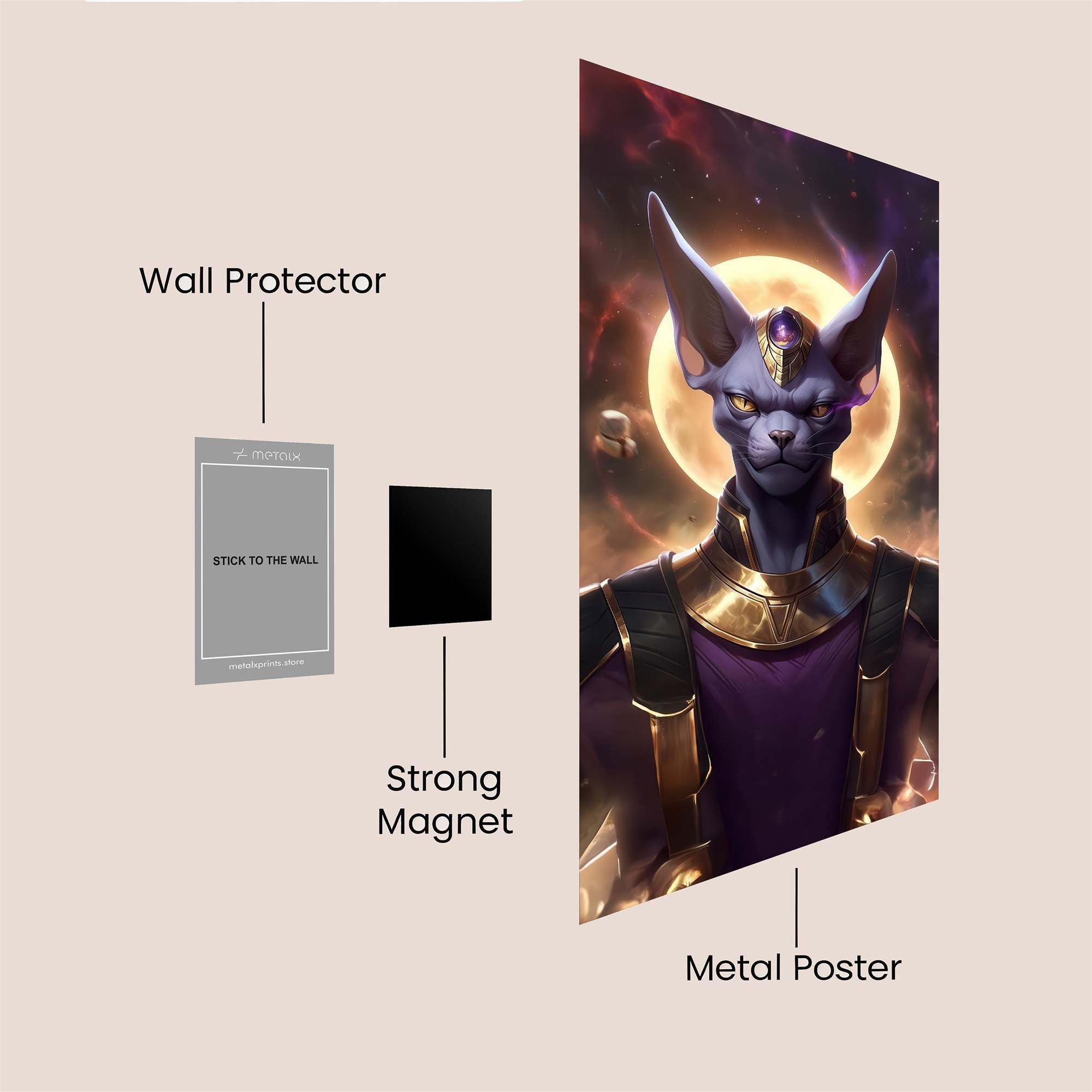 Feline Majesty Safe Wall Magnetic / M