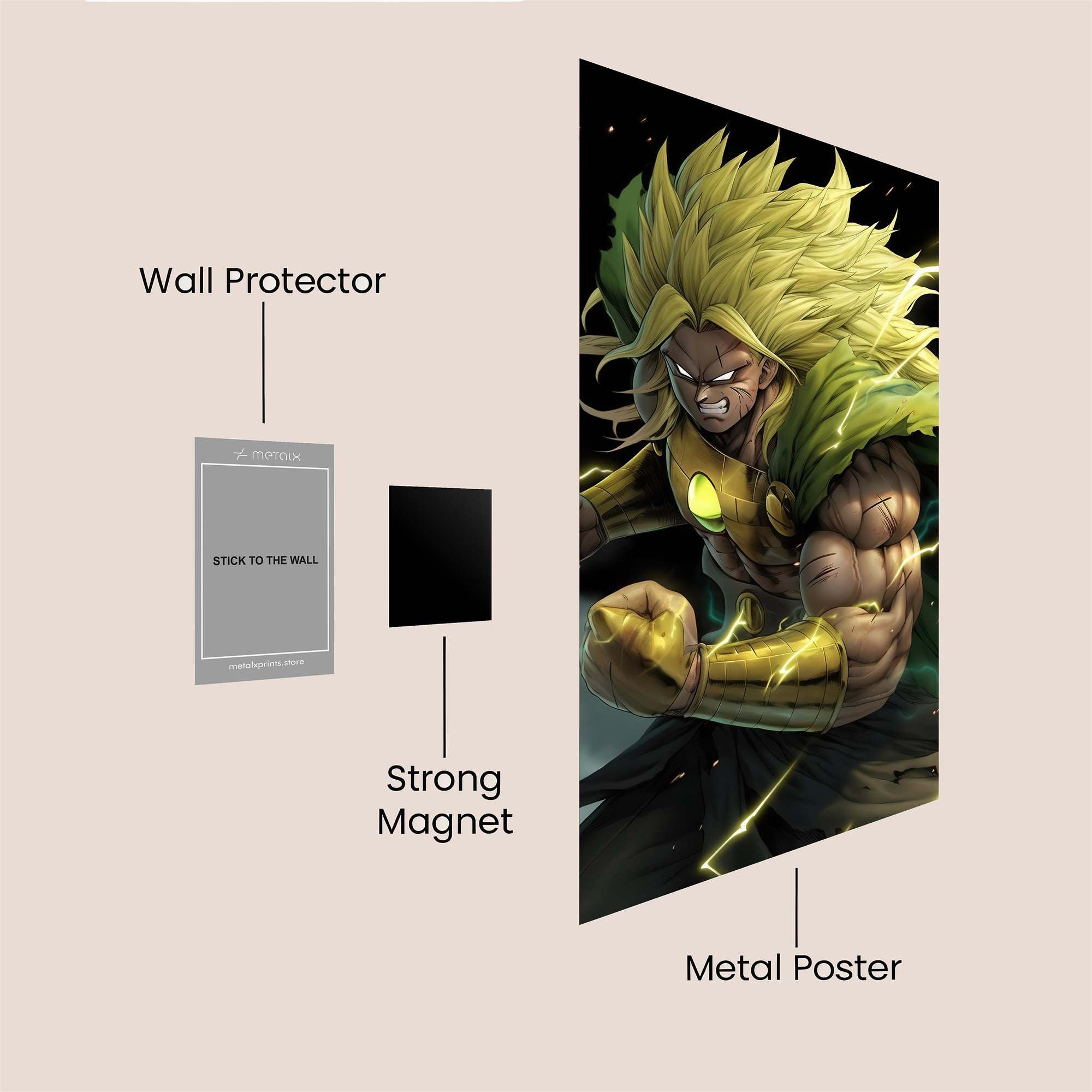 Saiyan Surge Safe Wall Magnetic / M