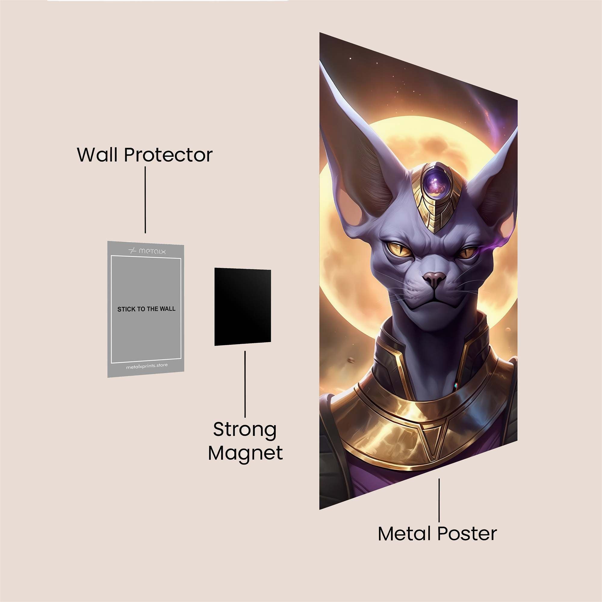 Feline Majesty Safe Wall Magnetic / M