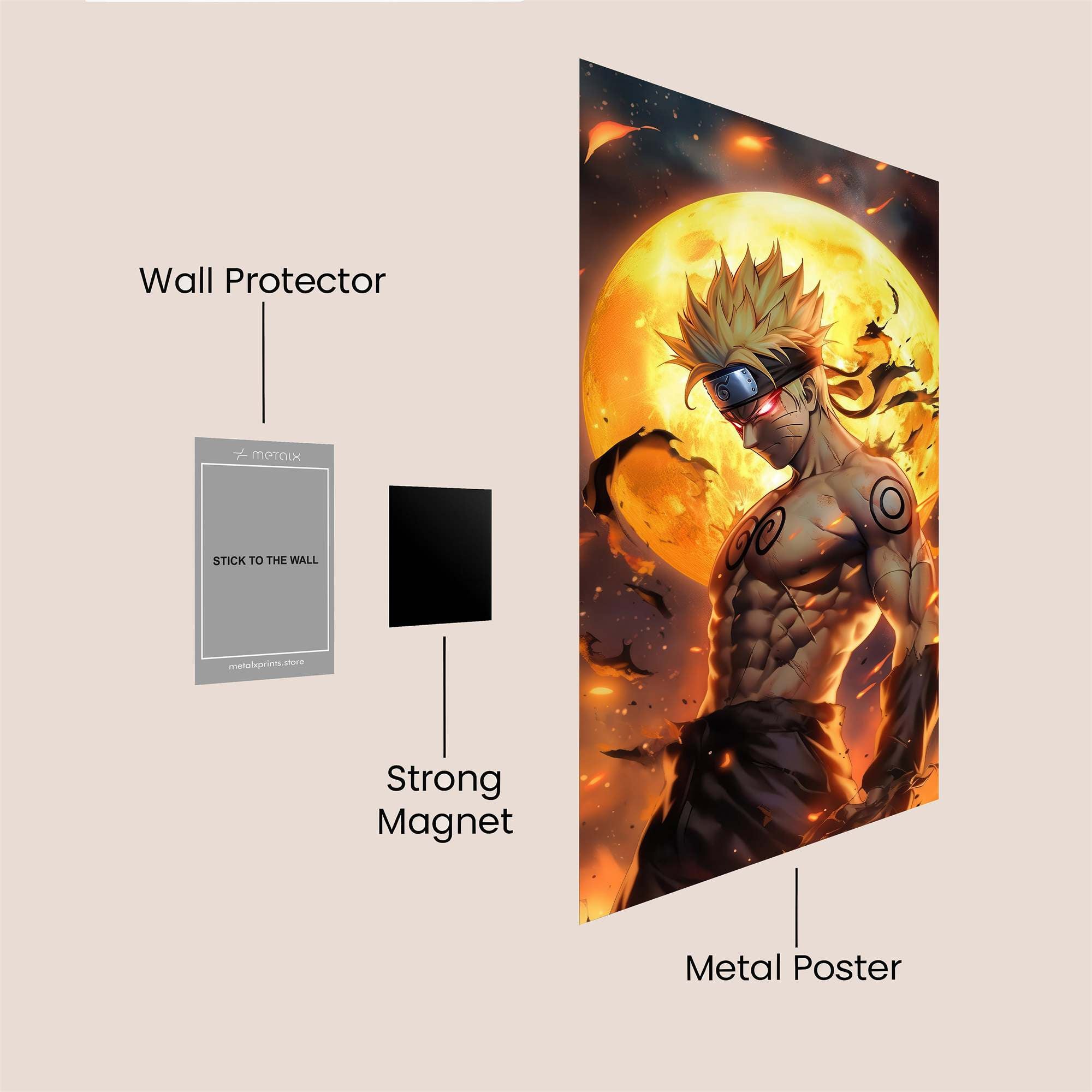 Naruto Inferno Safe Wall Magnetic / M