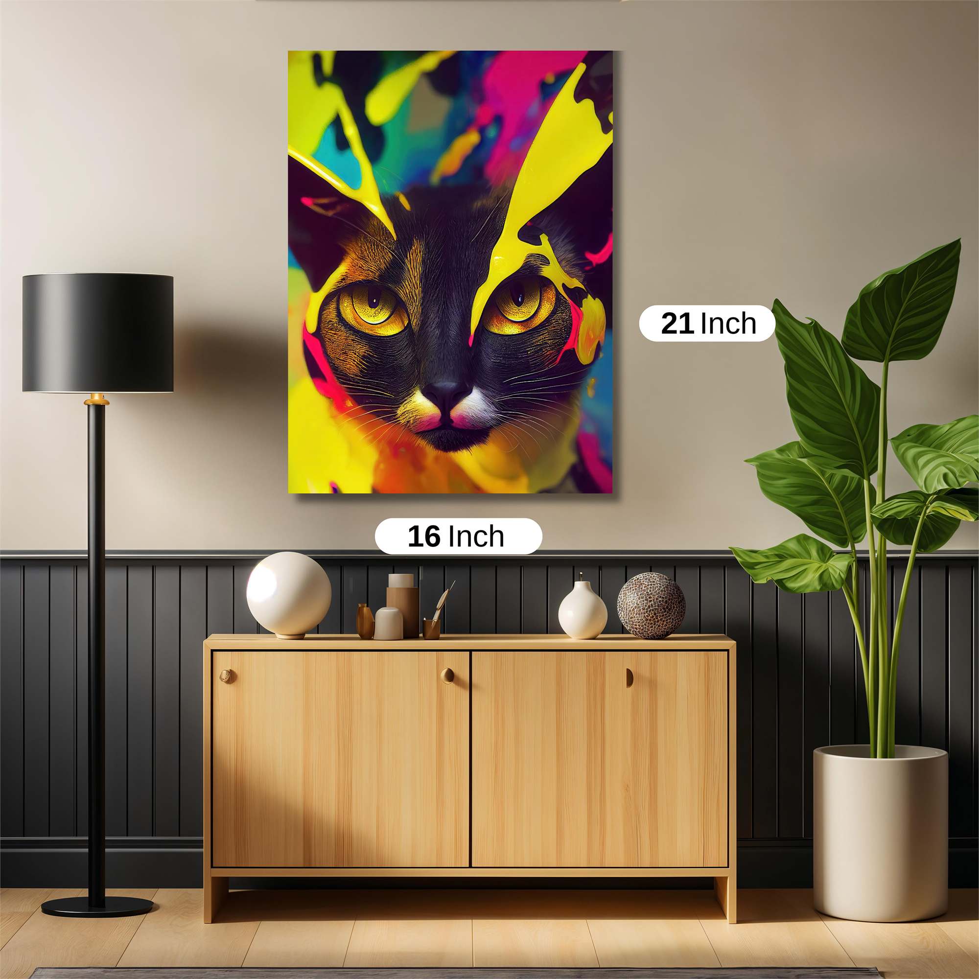 Chromatic Feline Safe Wall Magnetic / M