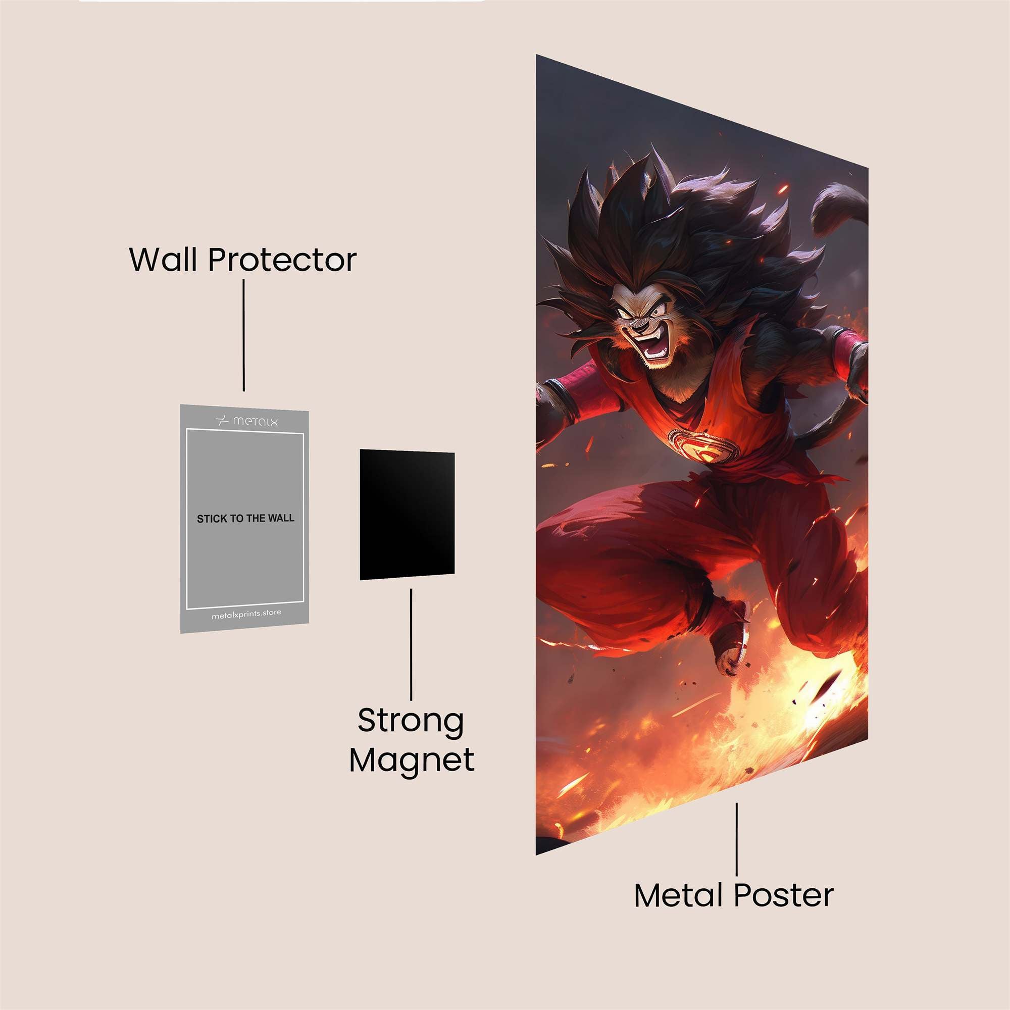 Goku Blaze Safe Wall Magnetic / M