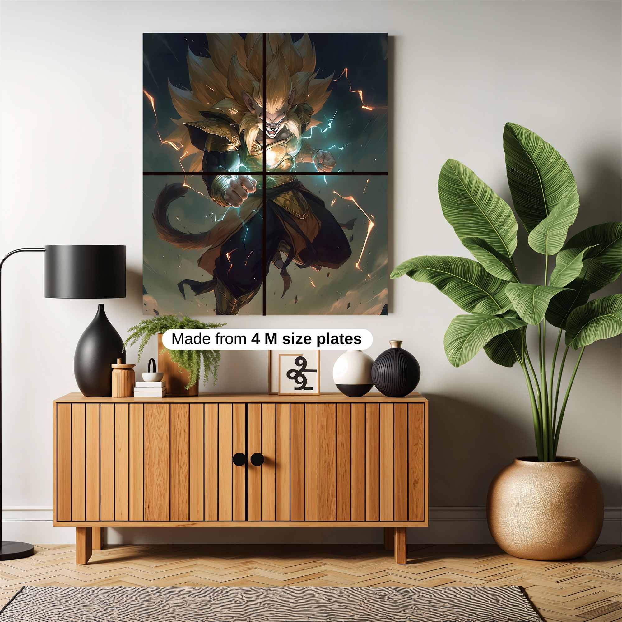 Saiyan Fury Safe Wall Magnetic / M