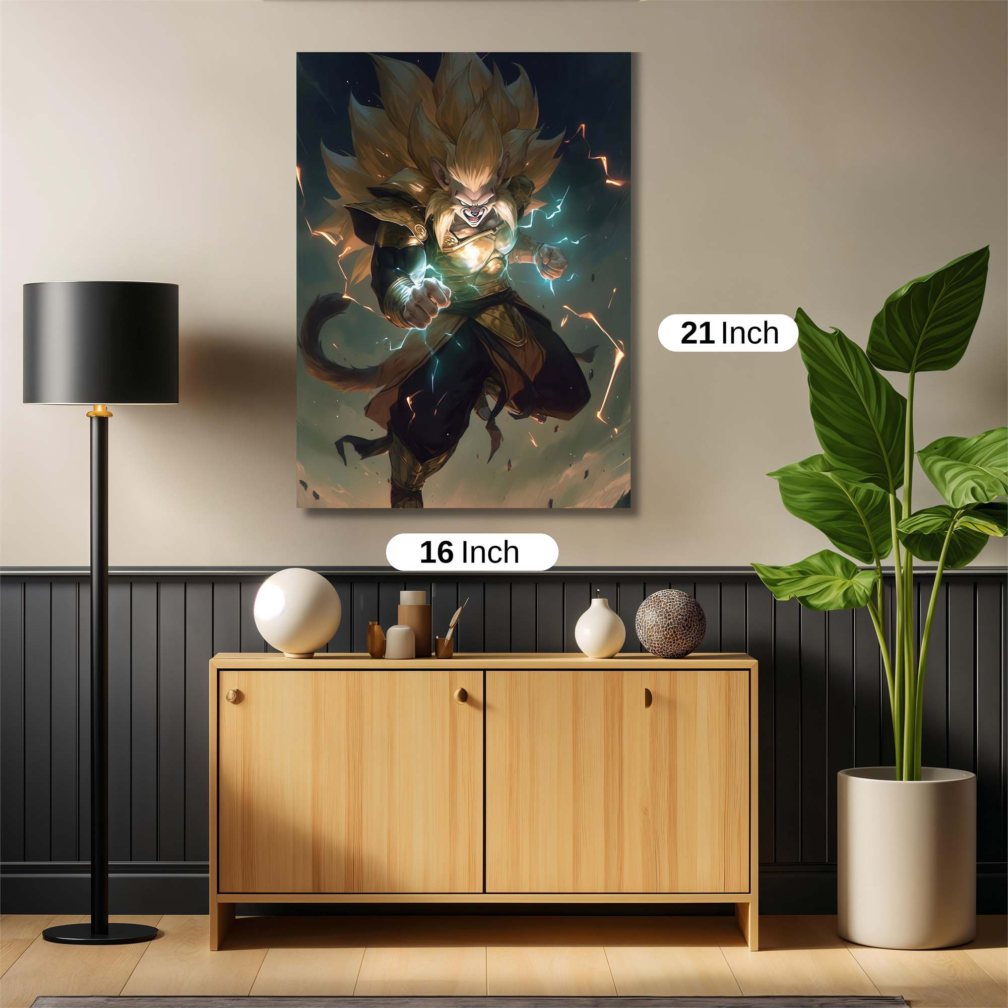 Saiyan Fury Safe Wall Magnetic / M