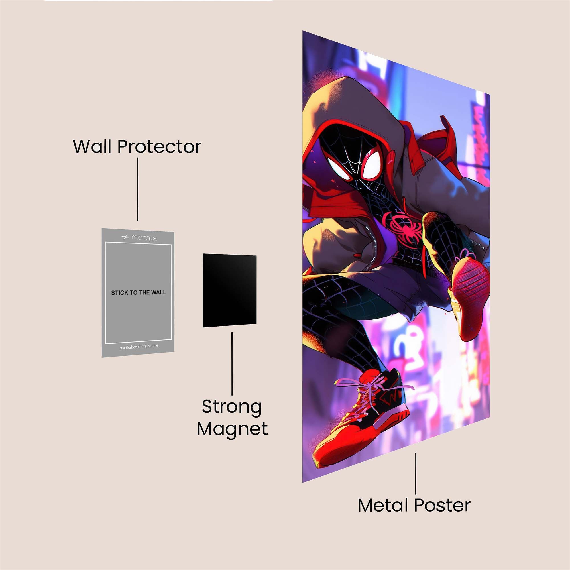 Spider-Verse Dynamic Safe Wall Magnetic / M