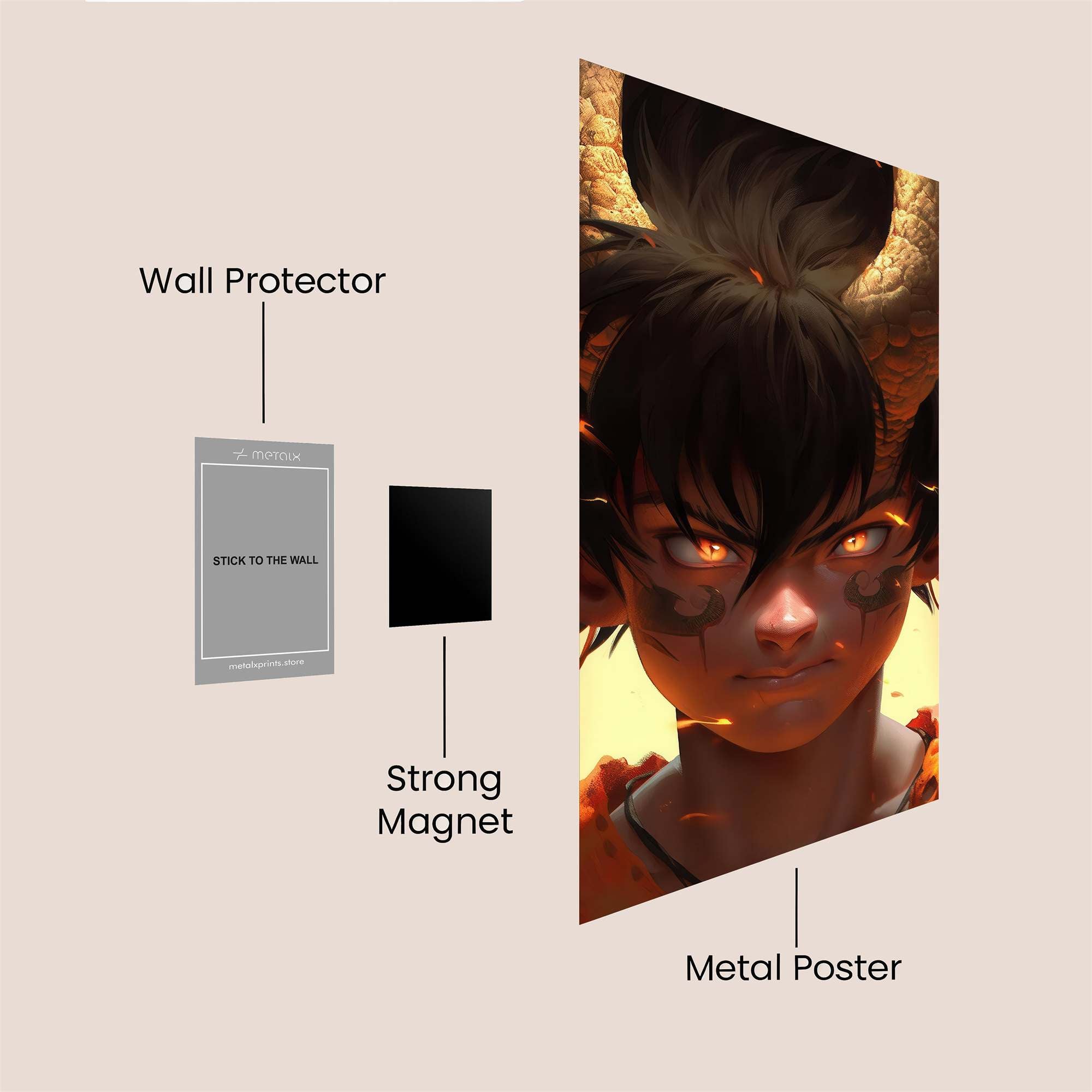Mystic Blaze Safe Wall Magnetic / M