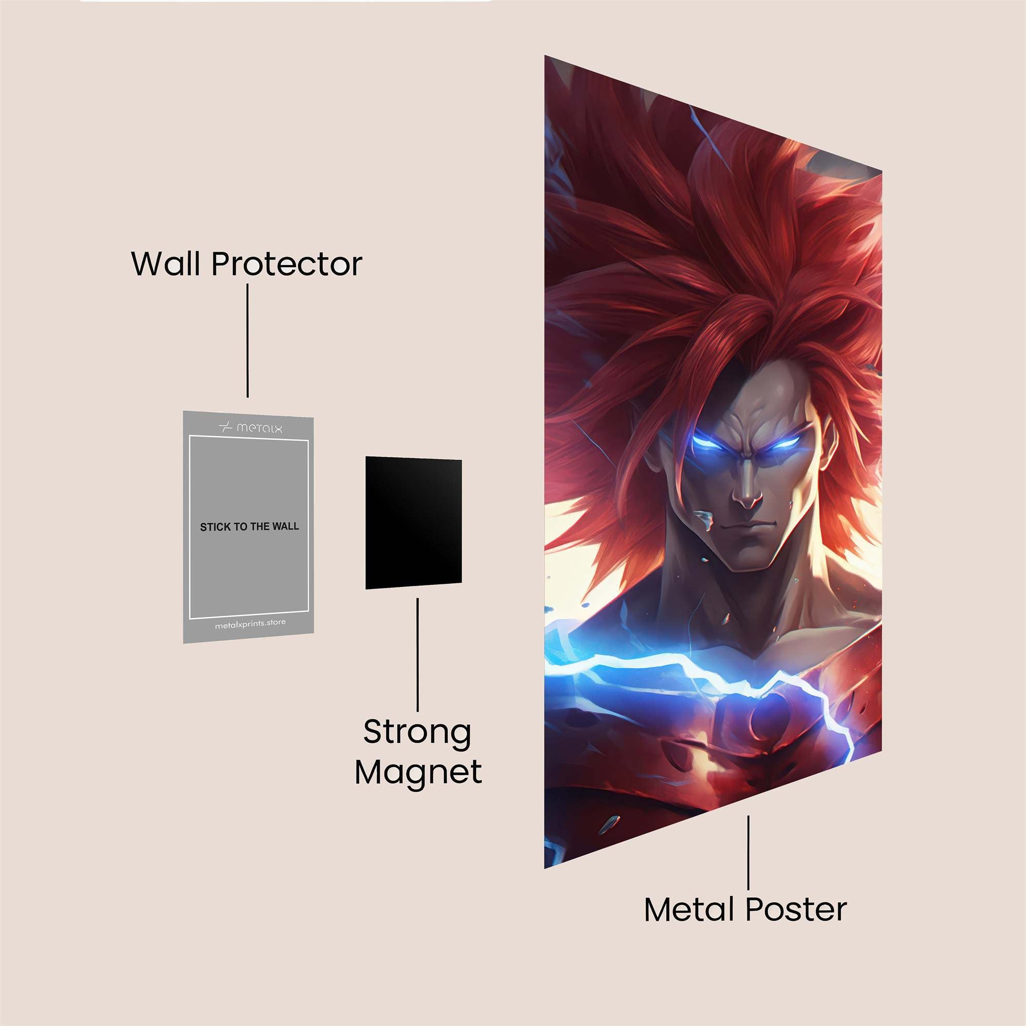 Saiyan Storm Safe Wall Magnetic / M