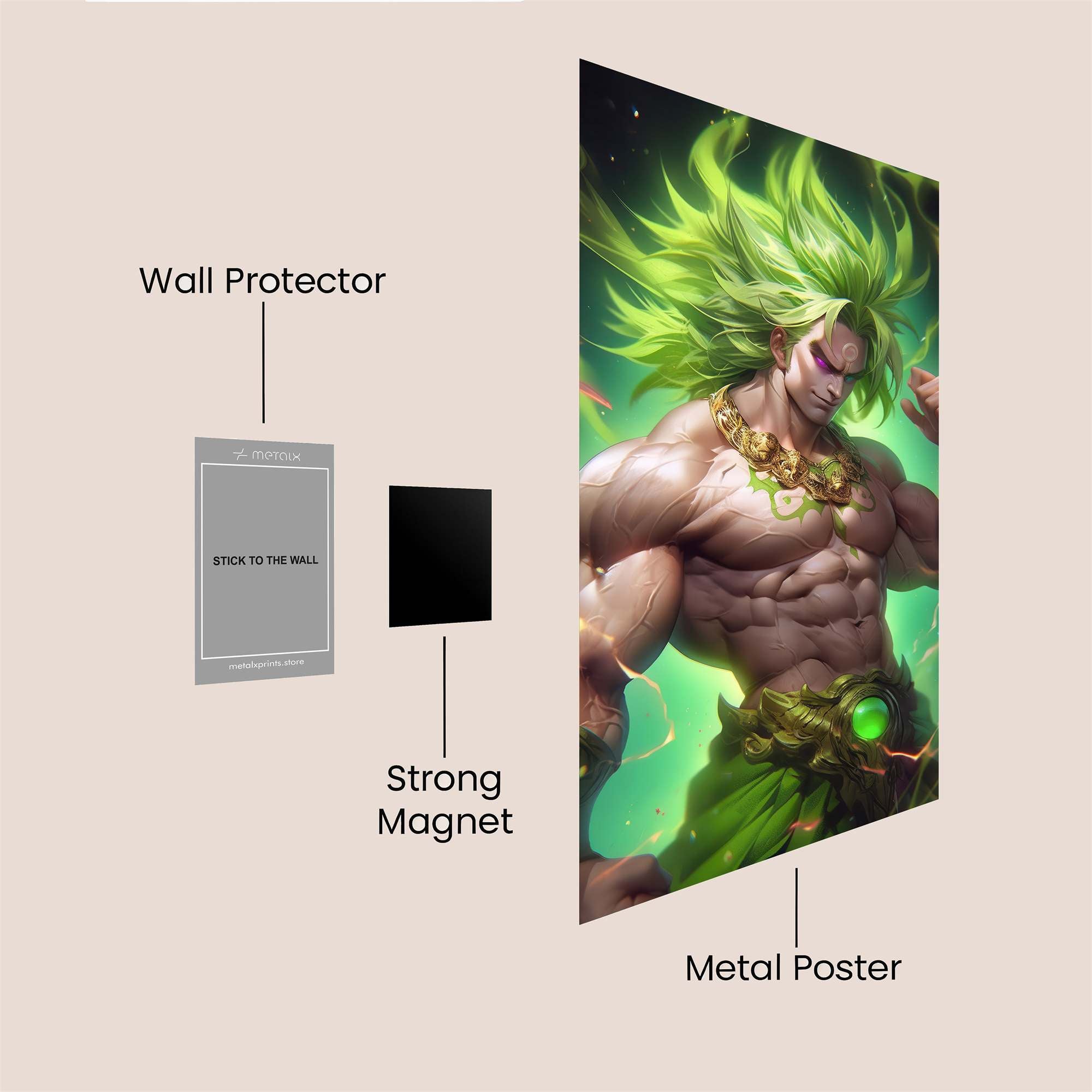 Saiyan Furystorm Safe Wall Magnetic / M