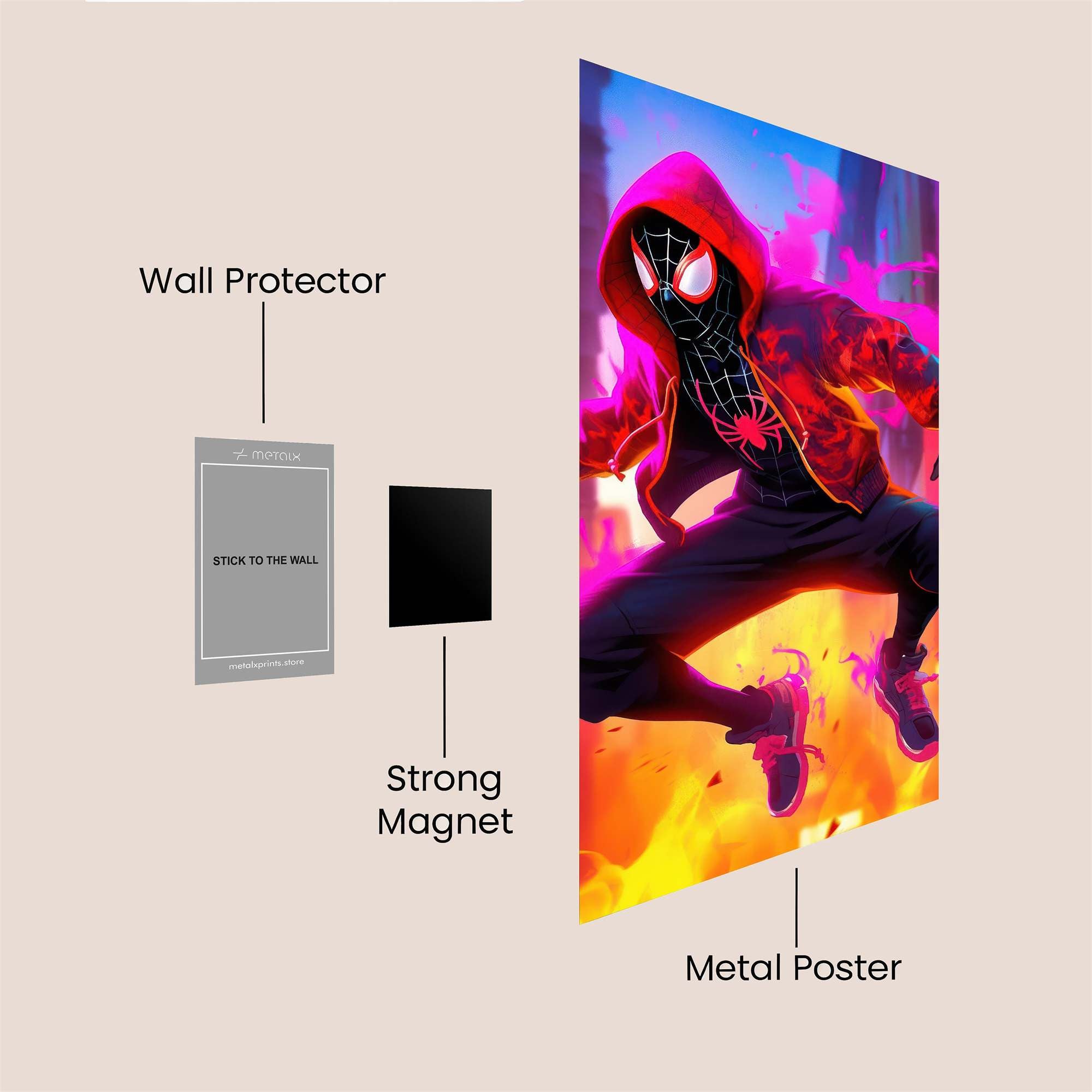 Spider Vividness Safe Wall Magnetic / M